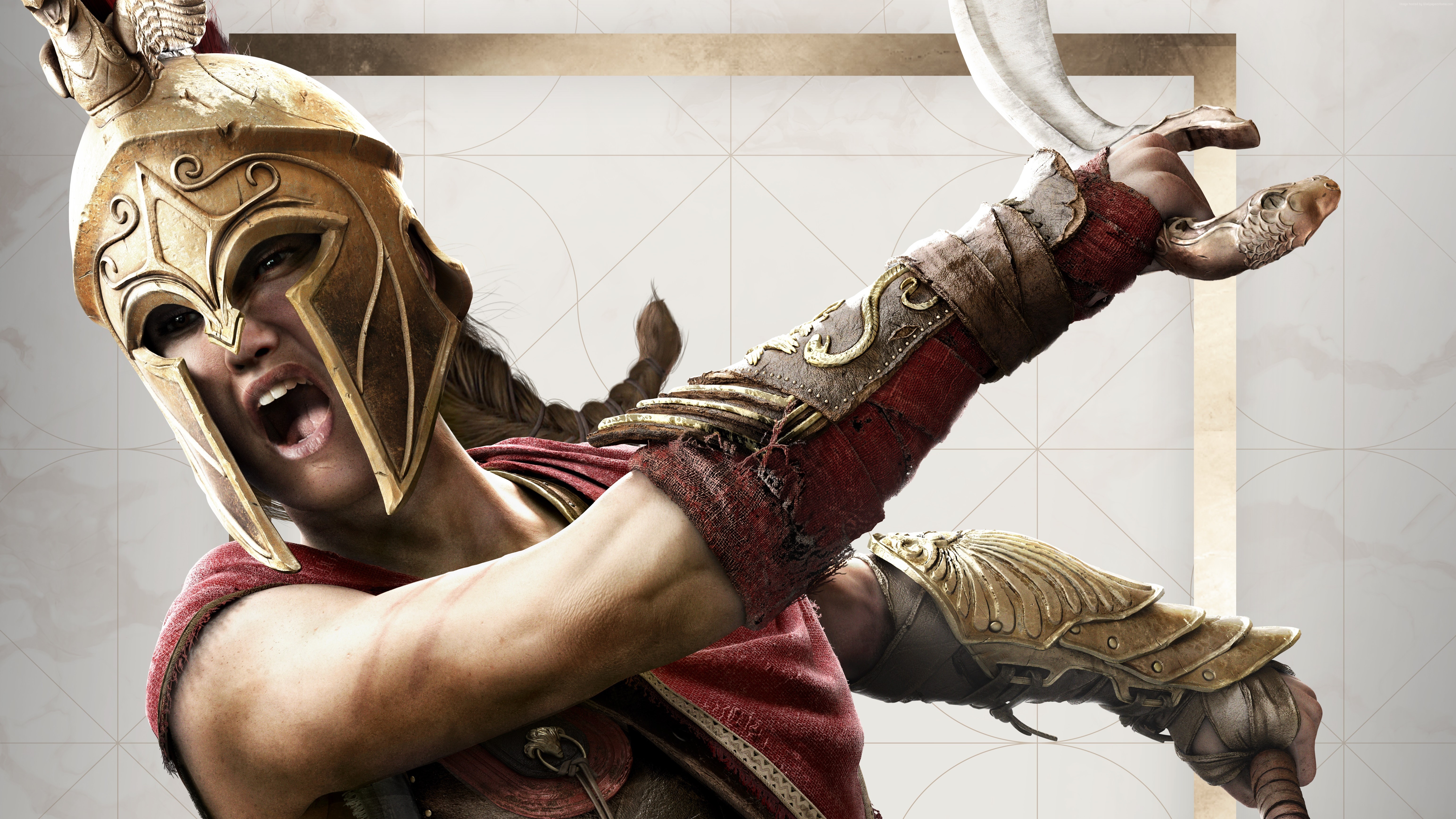 Kassandra from Assassin's Creed Odyssey poster HD Wallpaper