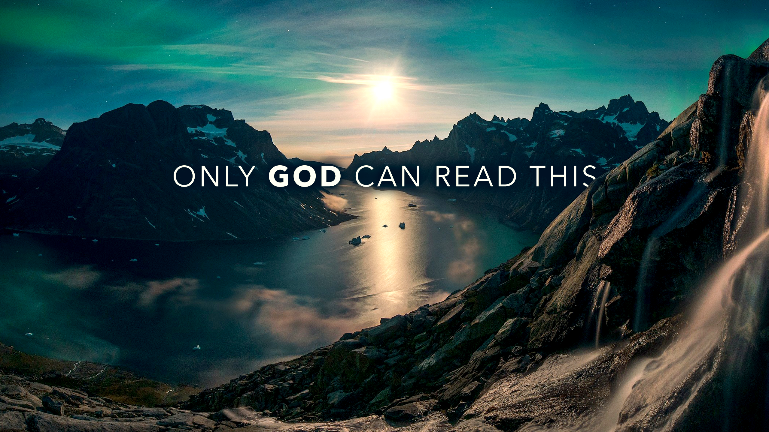 Only God Can Read This HD Wallpaper