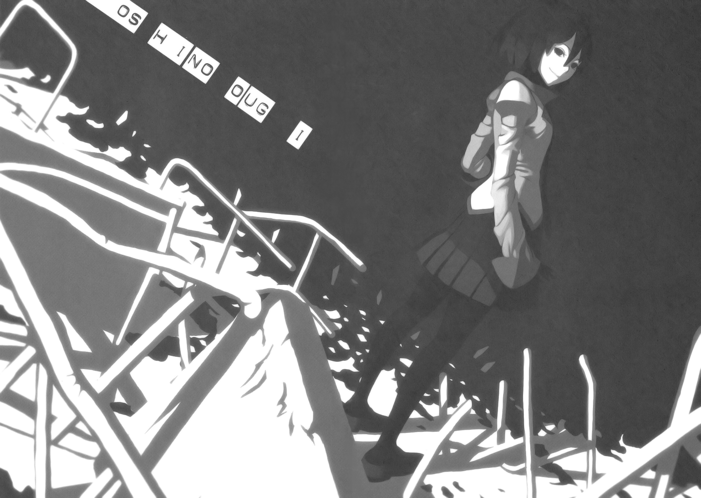 Oshino Ougi from Monogatari Series HD Wallpaper