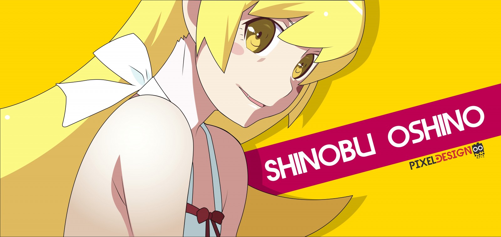 Oshino Shinobu from Monogatari Series HD Wallpaper