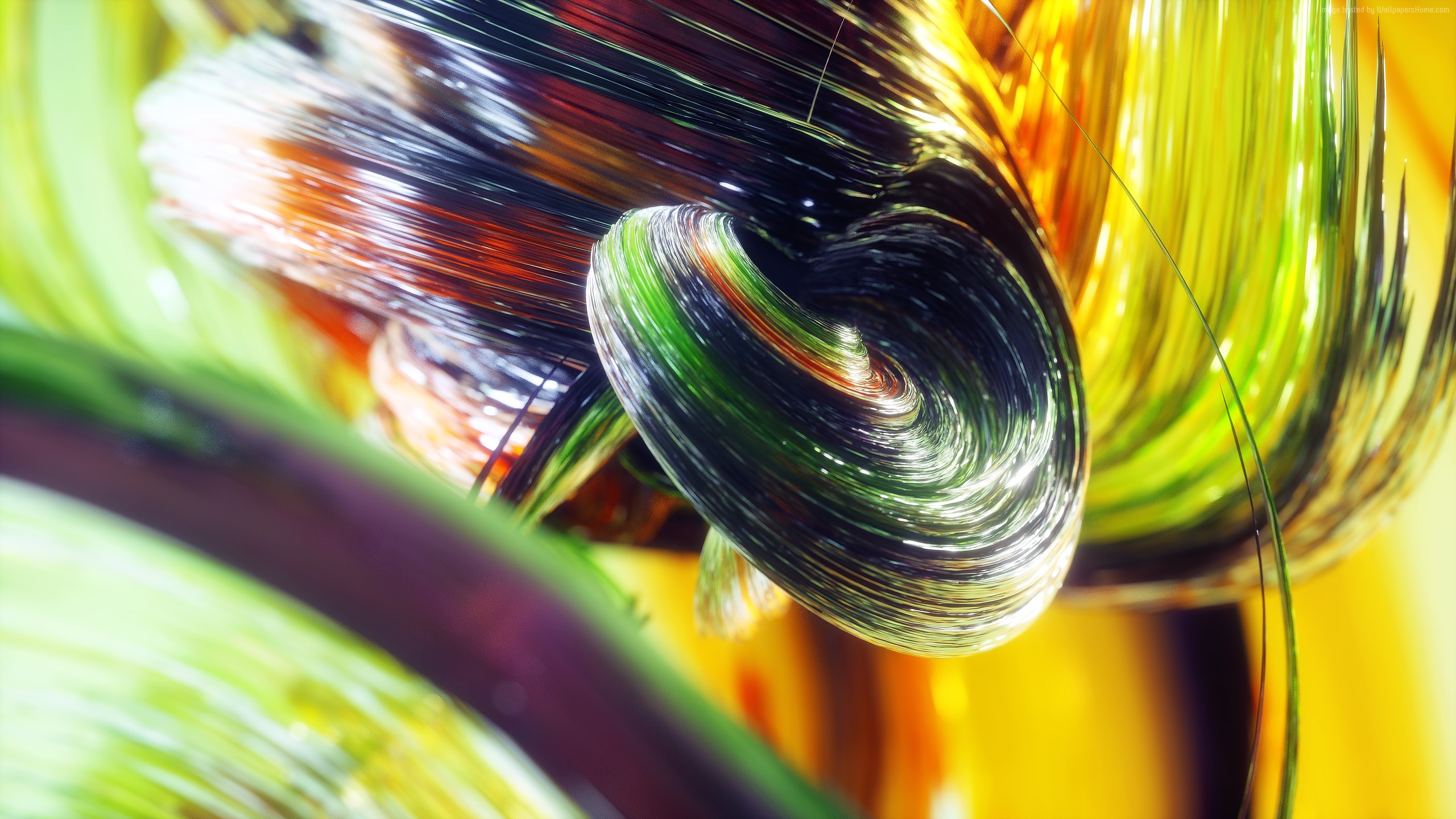 Abstract colorful swirling lines HD Wallpaper