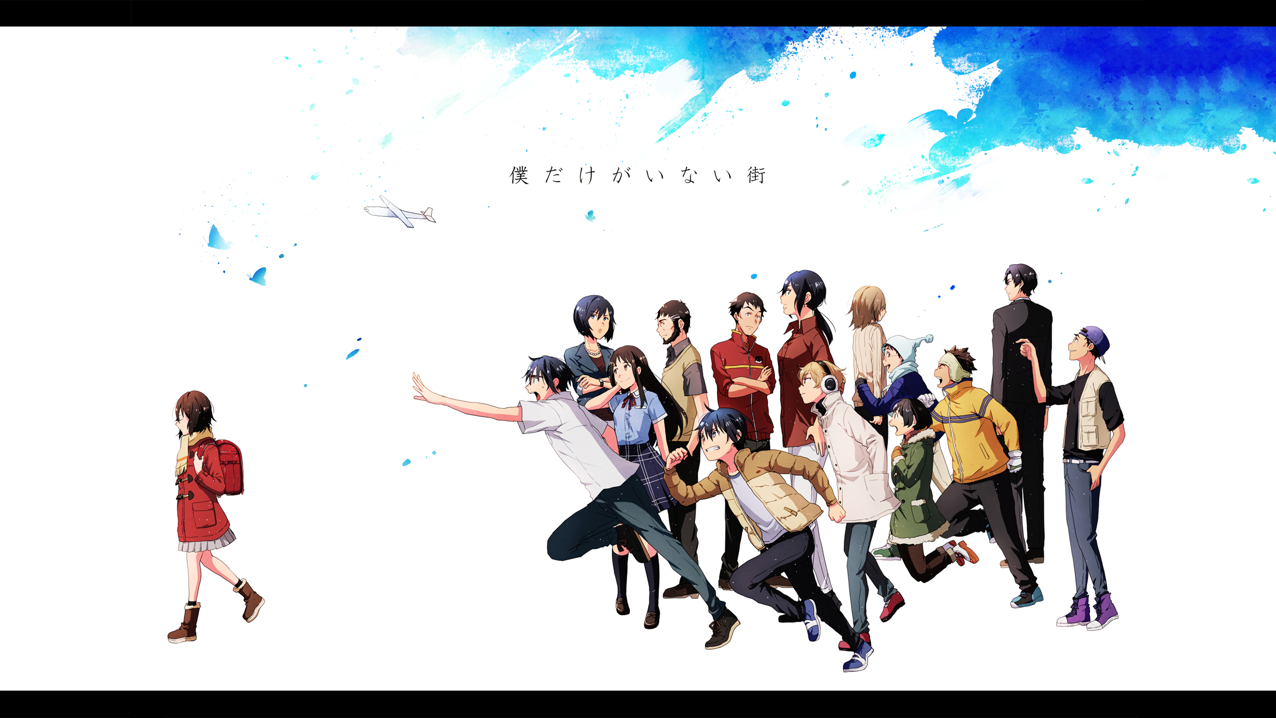 Boku dake ga Inai Machi Characters Gathering HD Wallpaper
