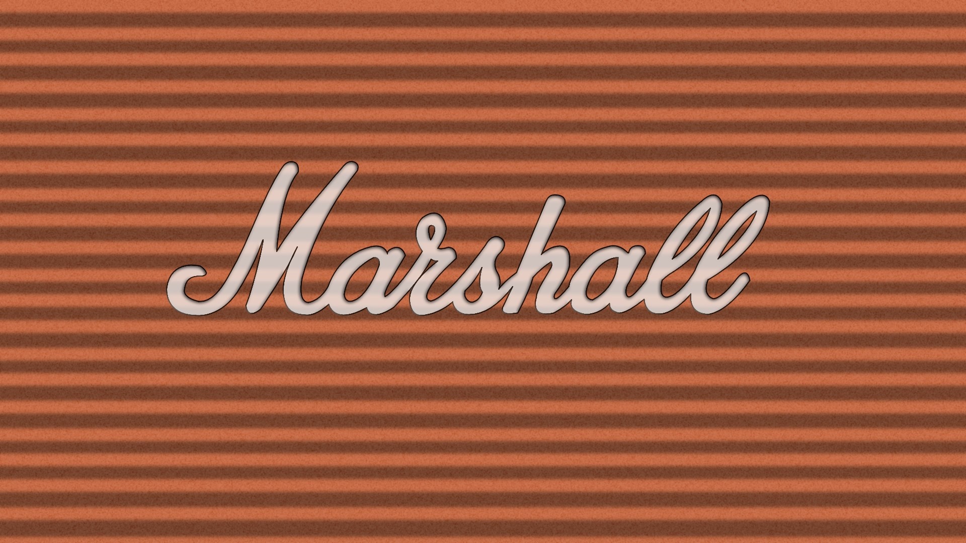 Marshall logo on striped background HD Wallpaper