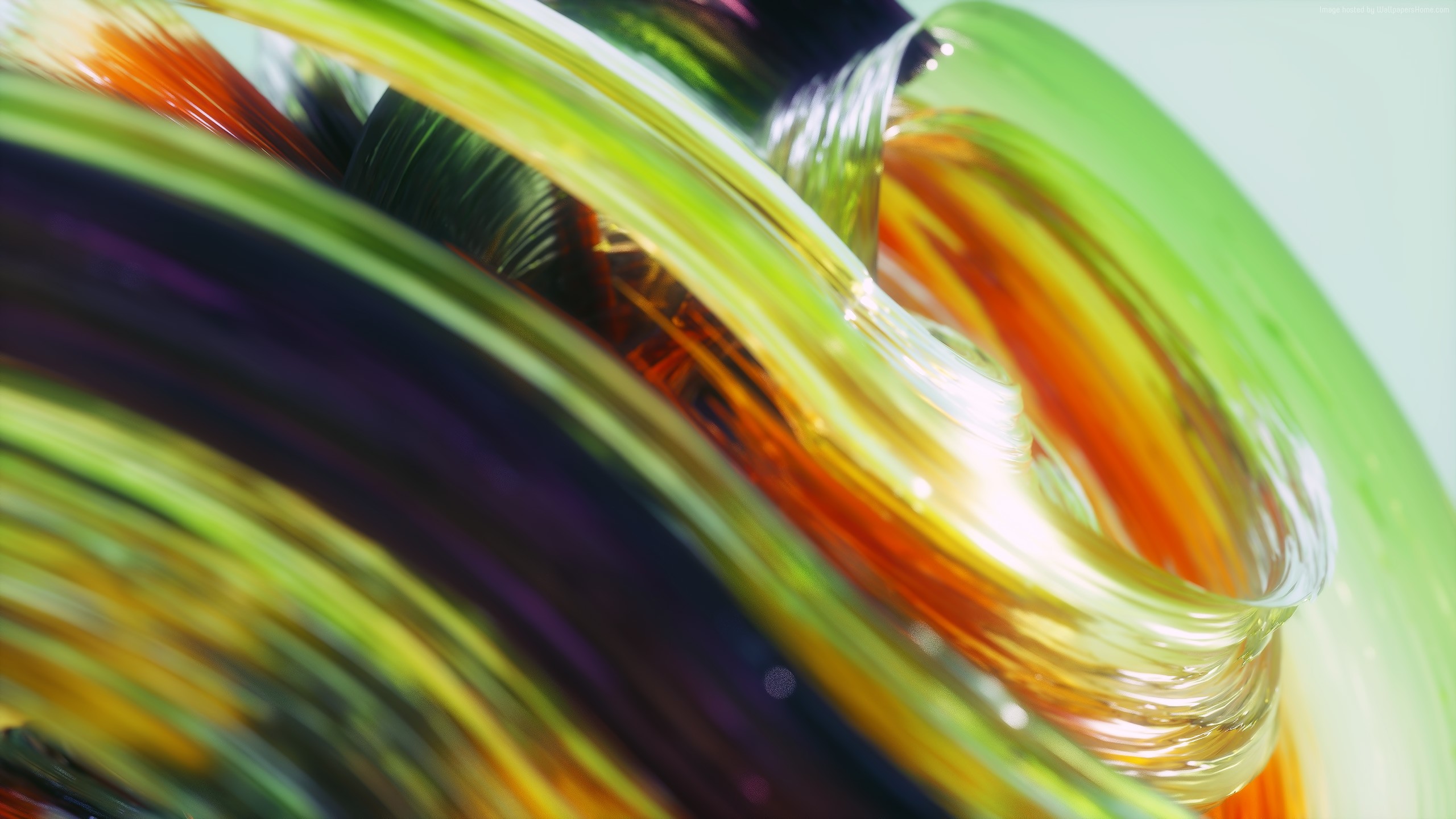 Abstract colorful swirling lines HD Wallpaper