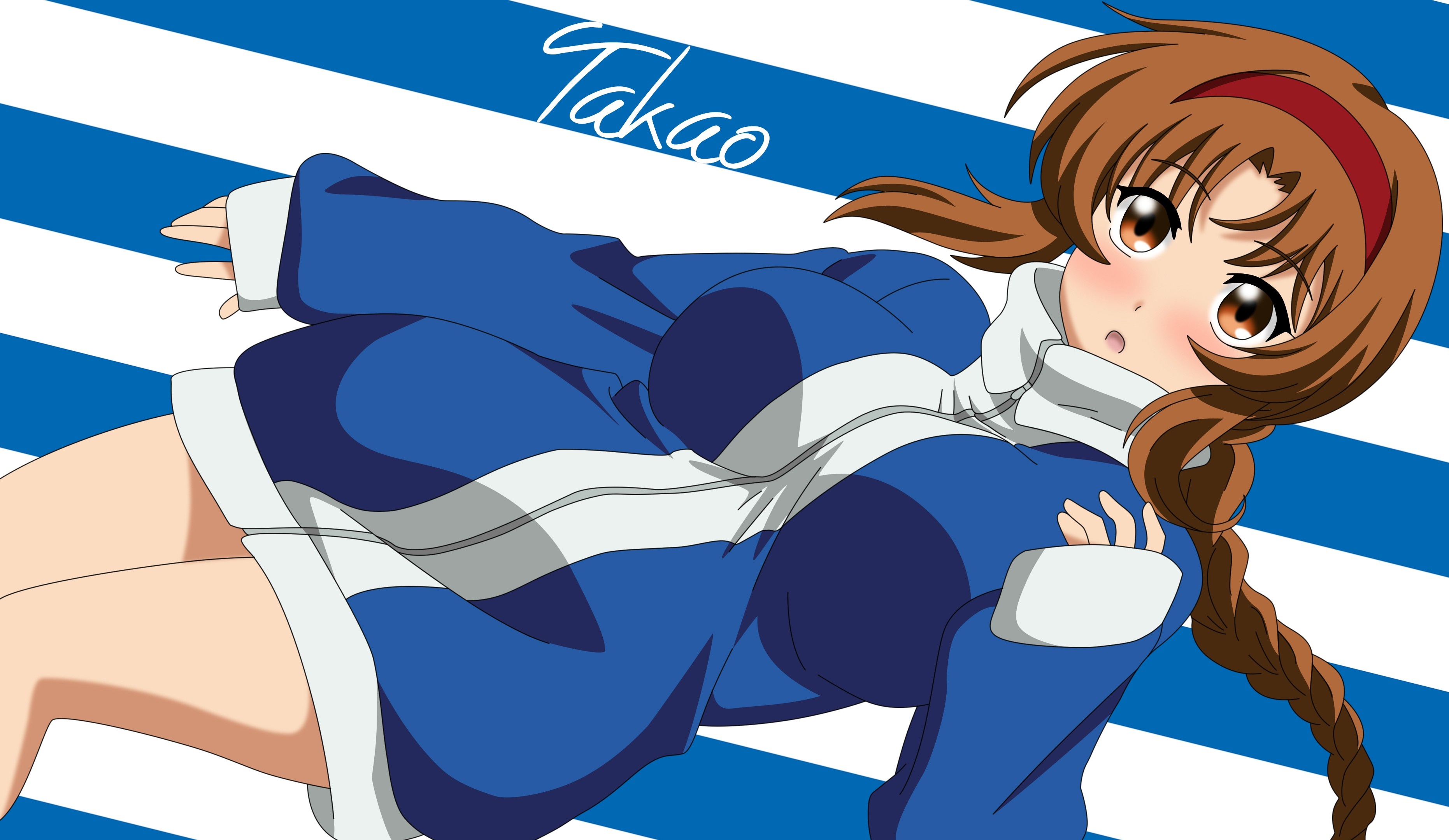 Takao from D Frag illustration HD Wallpaper