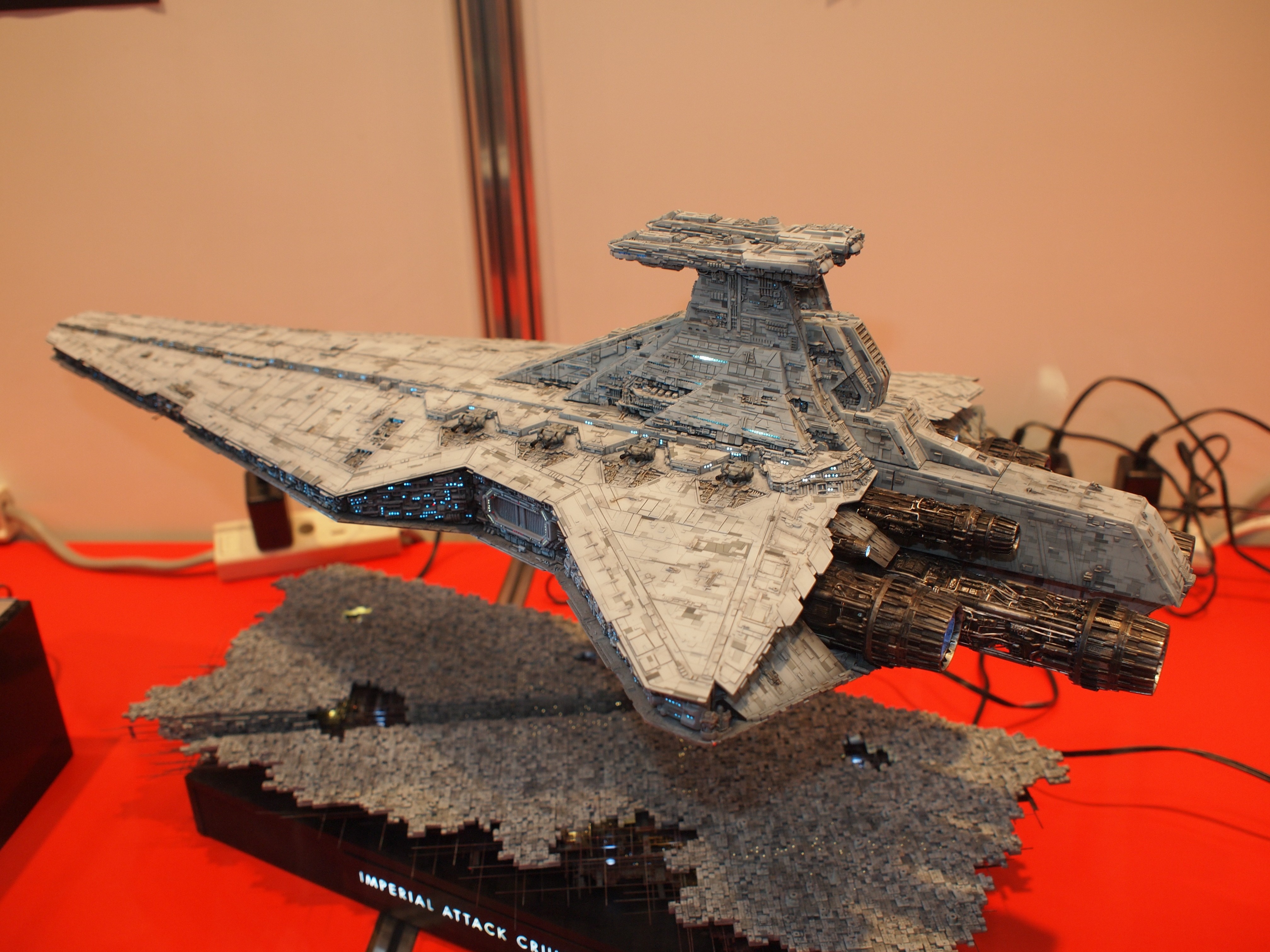 Star Wars Imperial Attack Cruiser scale model HD Wallpaper