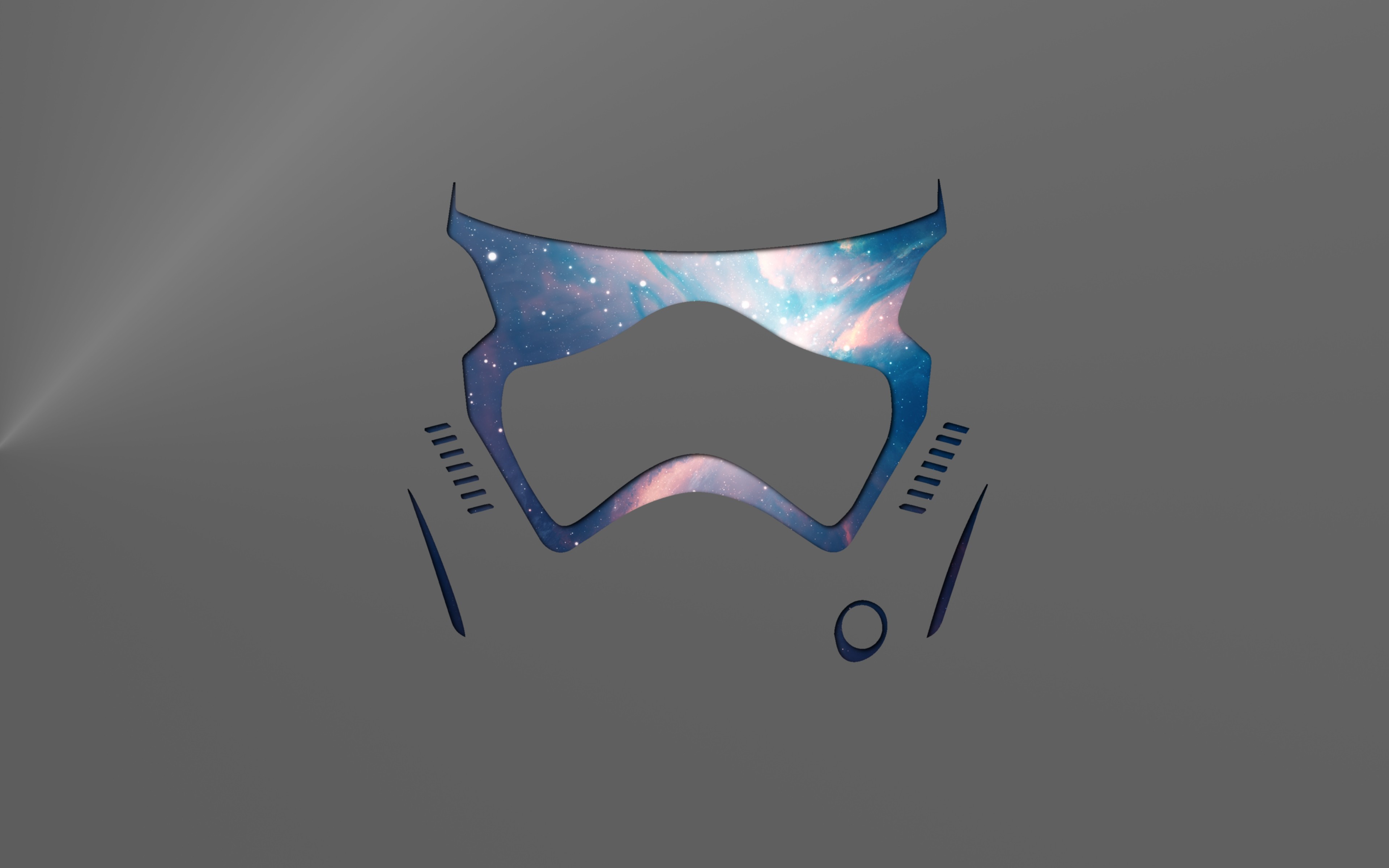 Stormtrooper helmet with galaxy nebula pattern HD Wallpaper