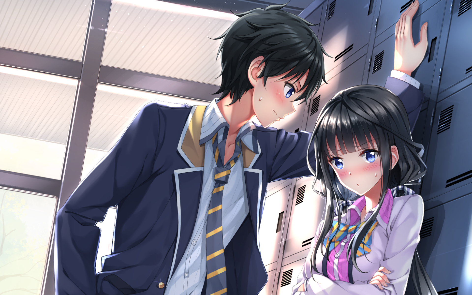 Masamune Makabe and Aki Adagaki from Masamune-kun no Revenge HD Wallpaper