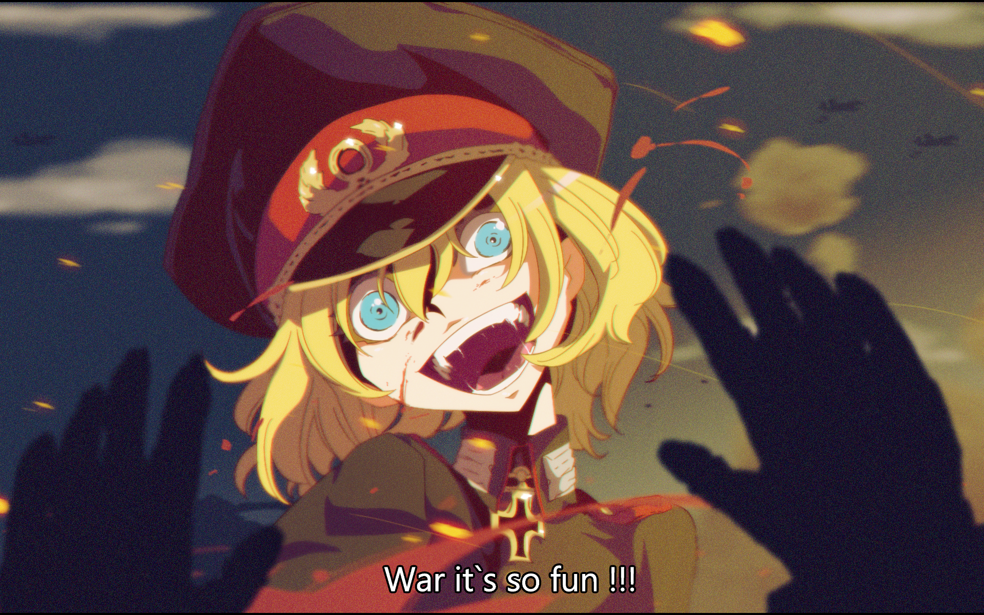 Youjo Senki Tanya Degurechaff Intense War Scene HD Wallpaper