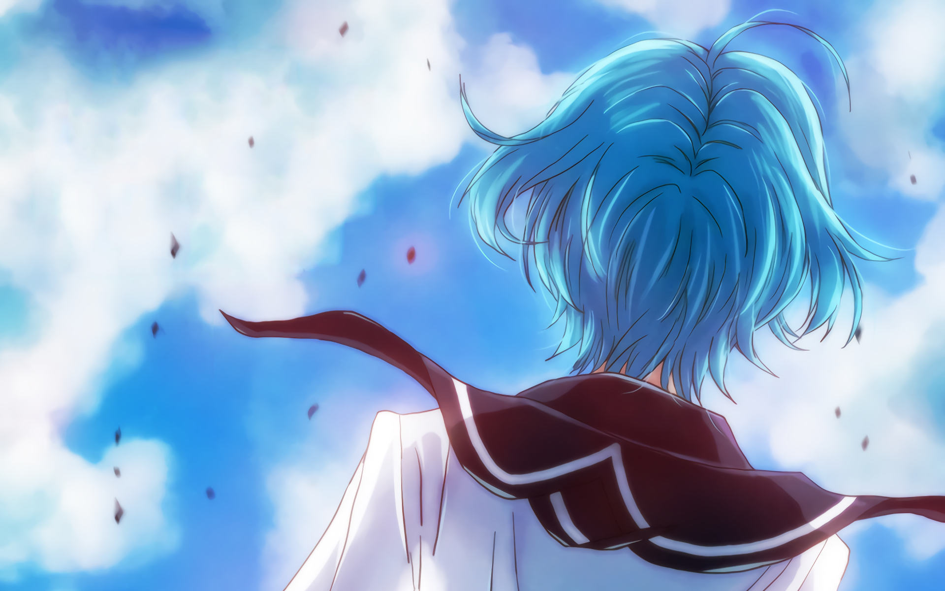 Akitsuki Fuuka from Fuuka looking at the sky HD Wallpaper