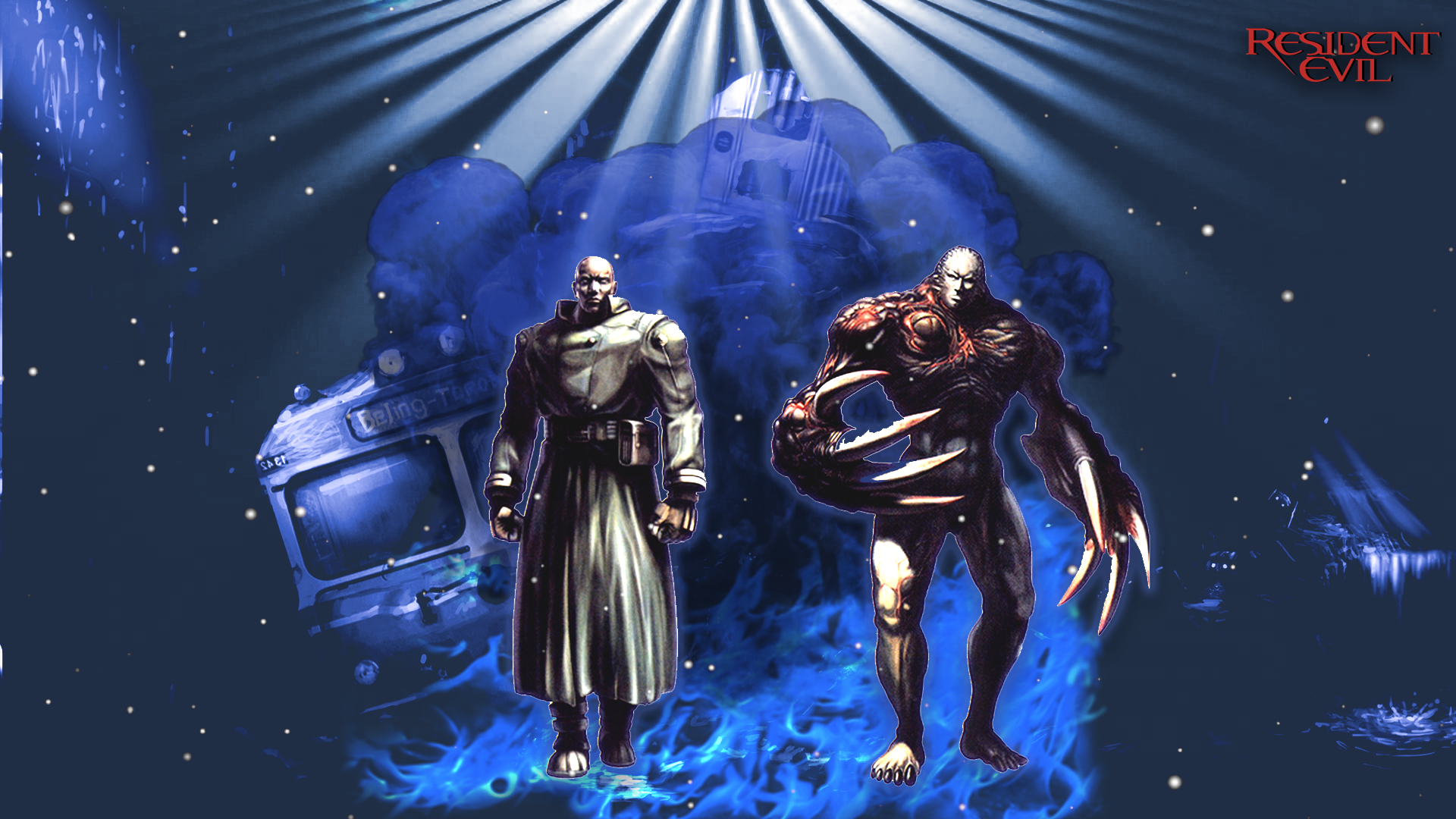 Nemesis and Tyrant from Resident Evil HD Wallpaper