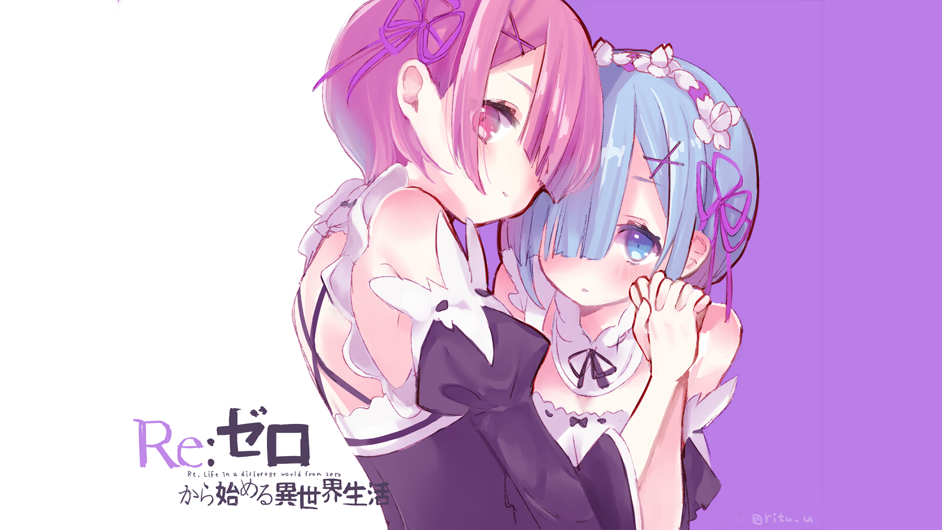 Ram and Rem from Re: Zero HD Wallpaper