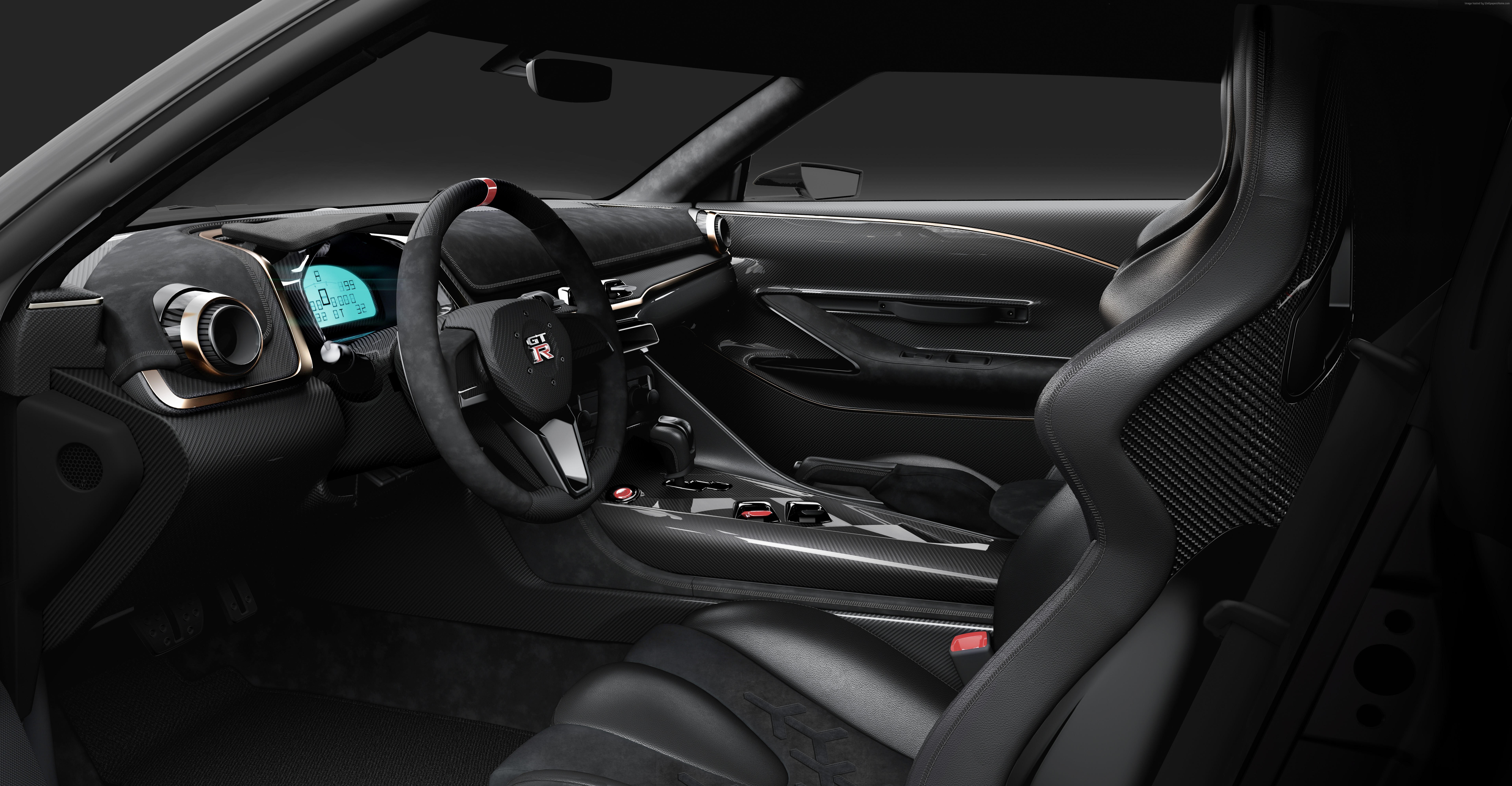 Nissan GT-R50 Italdesign Concept car interior HD Wallpaper