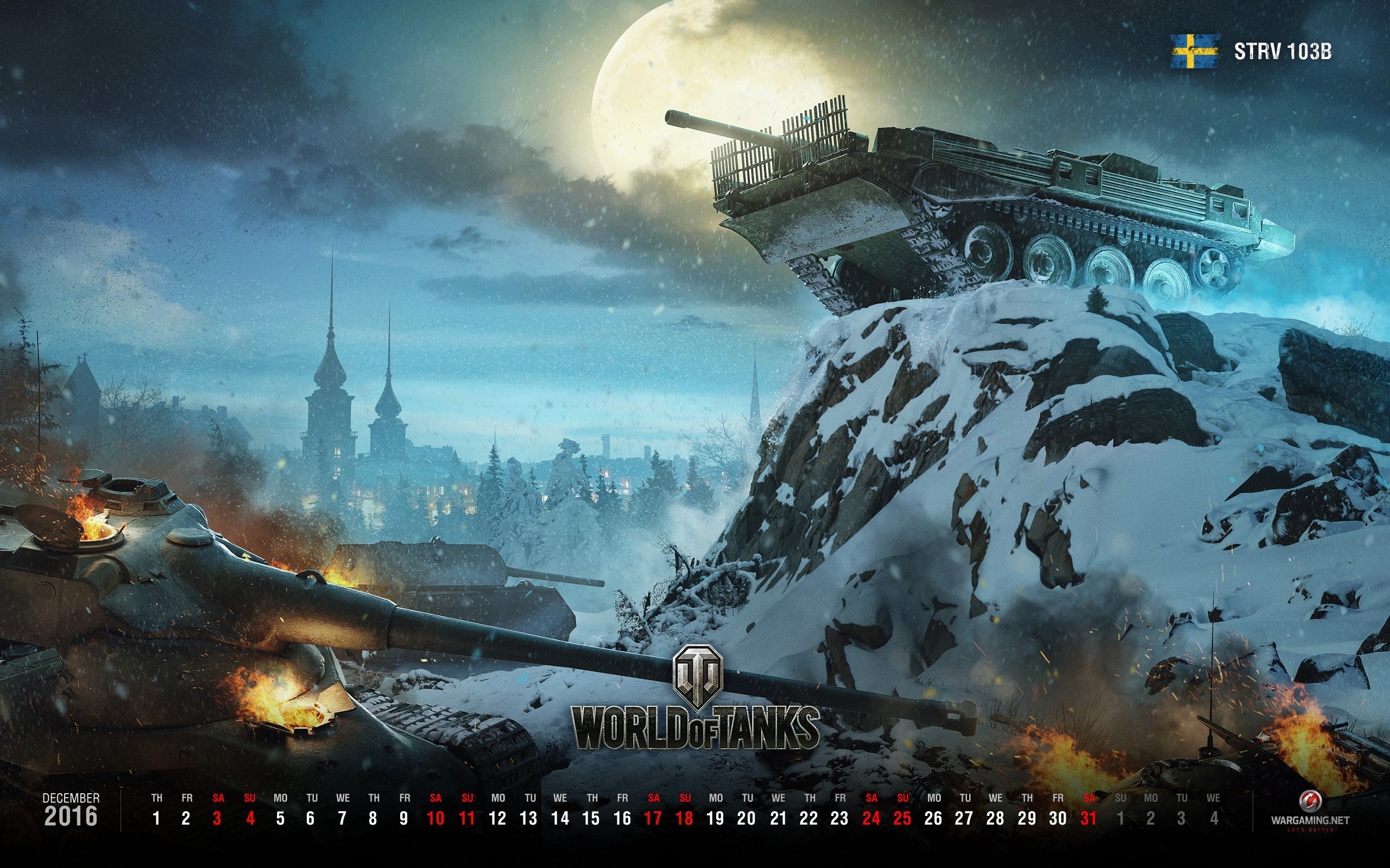 STRV 103B from World of Tanks HD Wallpaper