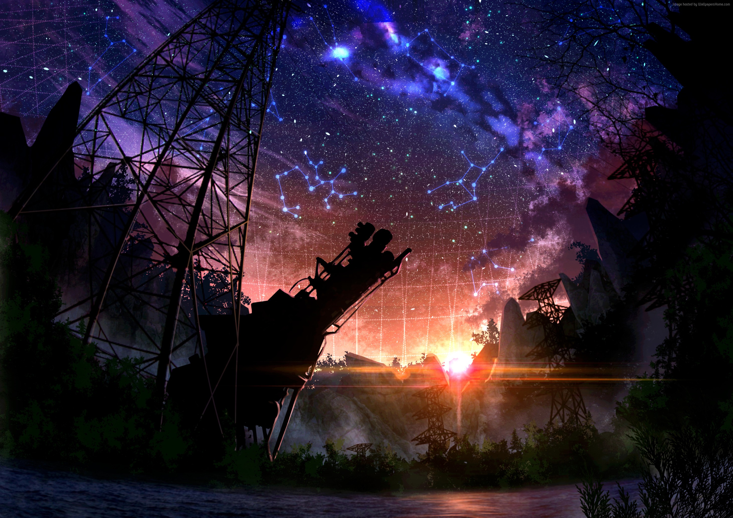 4K Space with Stars and Constellations HD Wallpaper