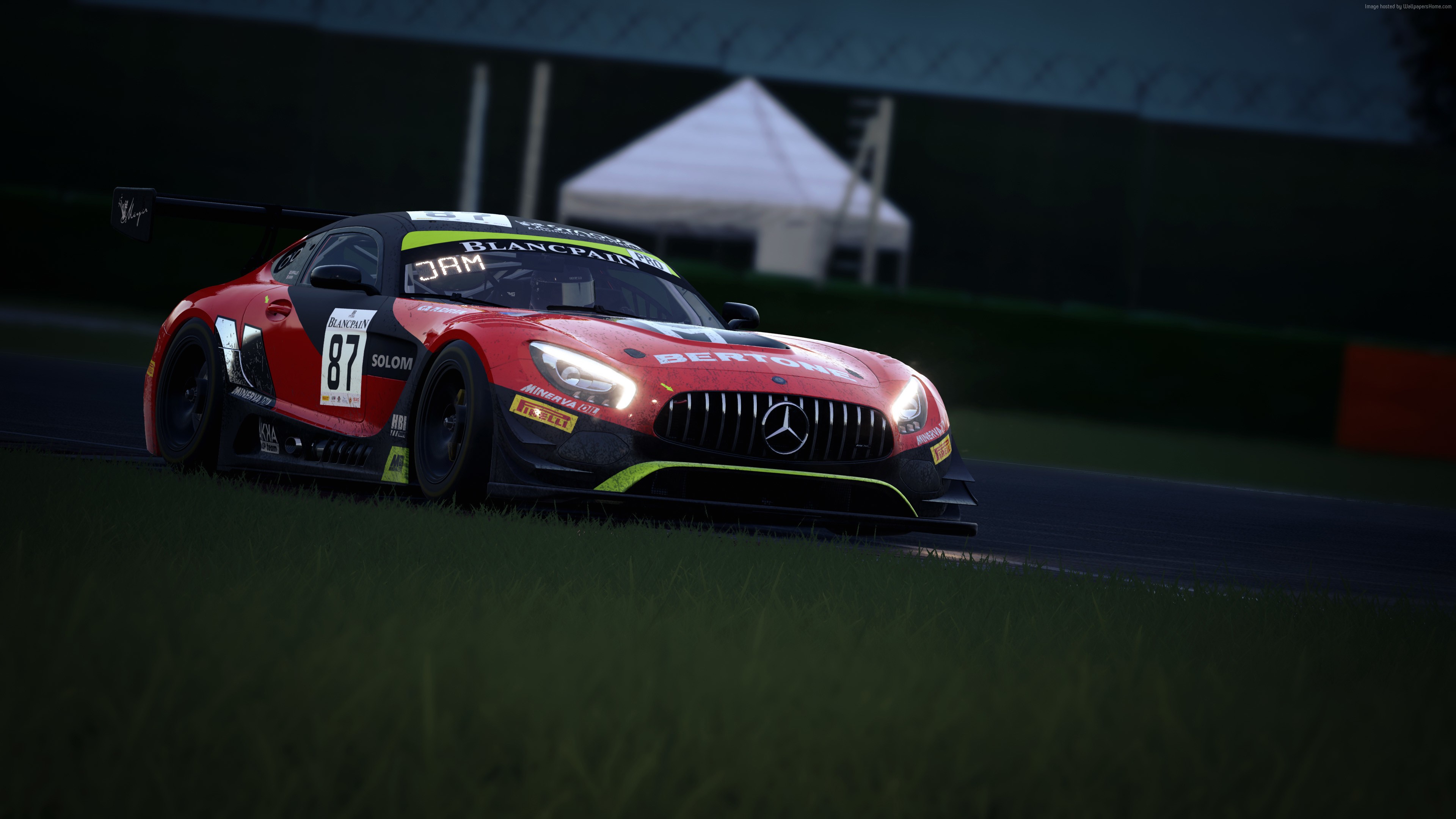 Mercedes-AMG GT3 87 from Assetto Corsa Competizione 4K HD Wallpaper