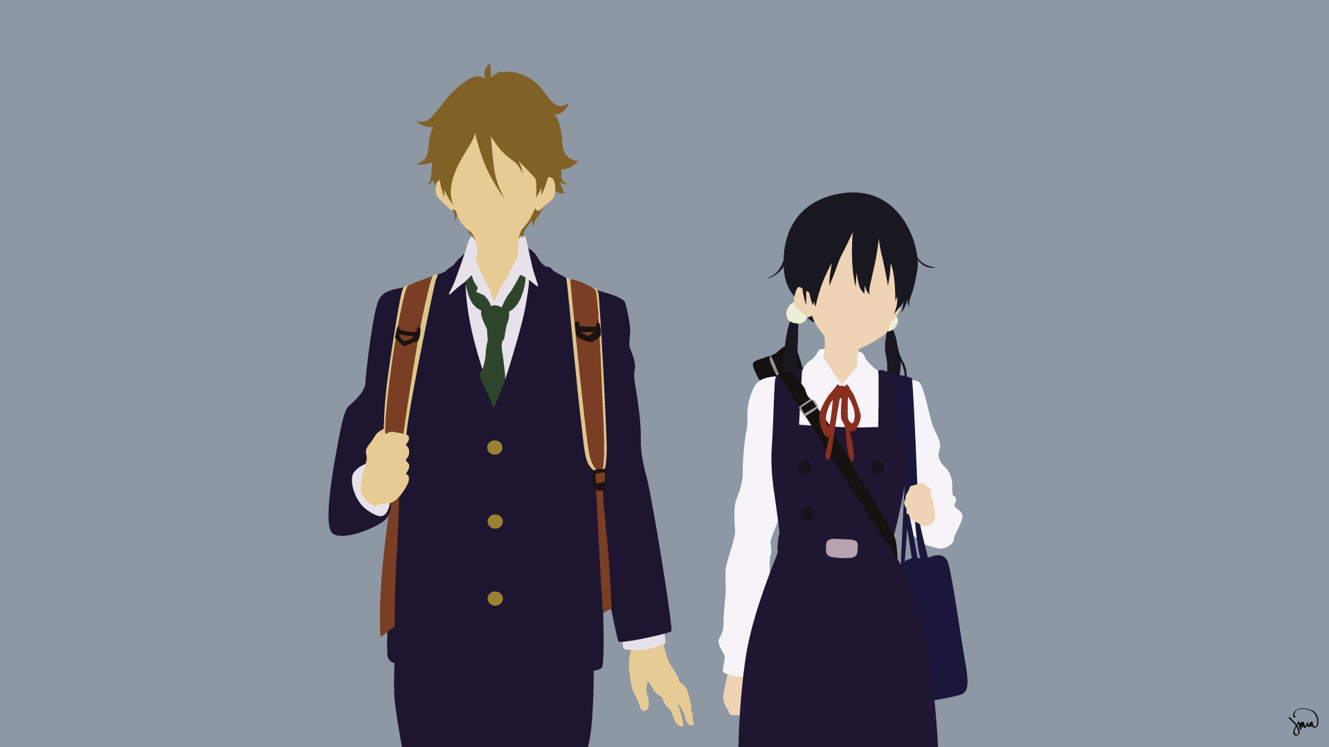 Tamako Market: Tamako Kitashirakawa and Mochizou Ooji HD Wallpaper