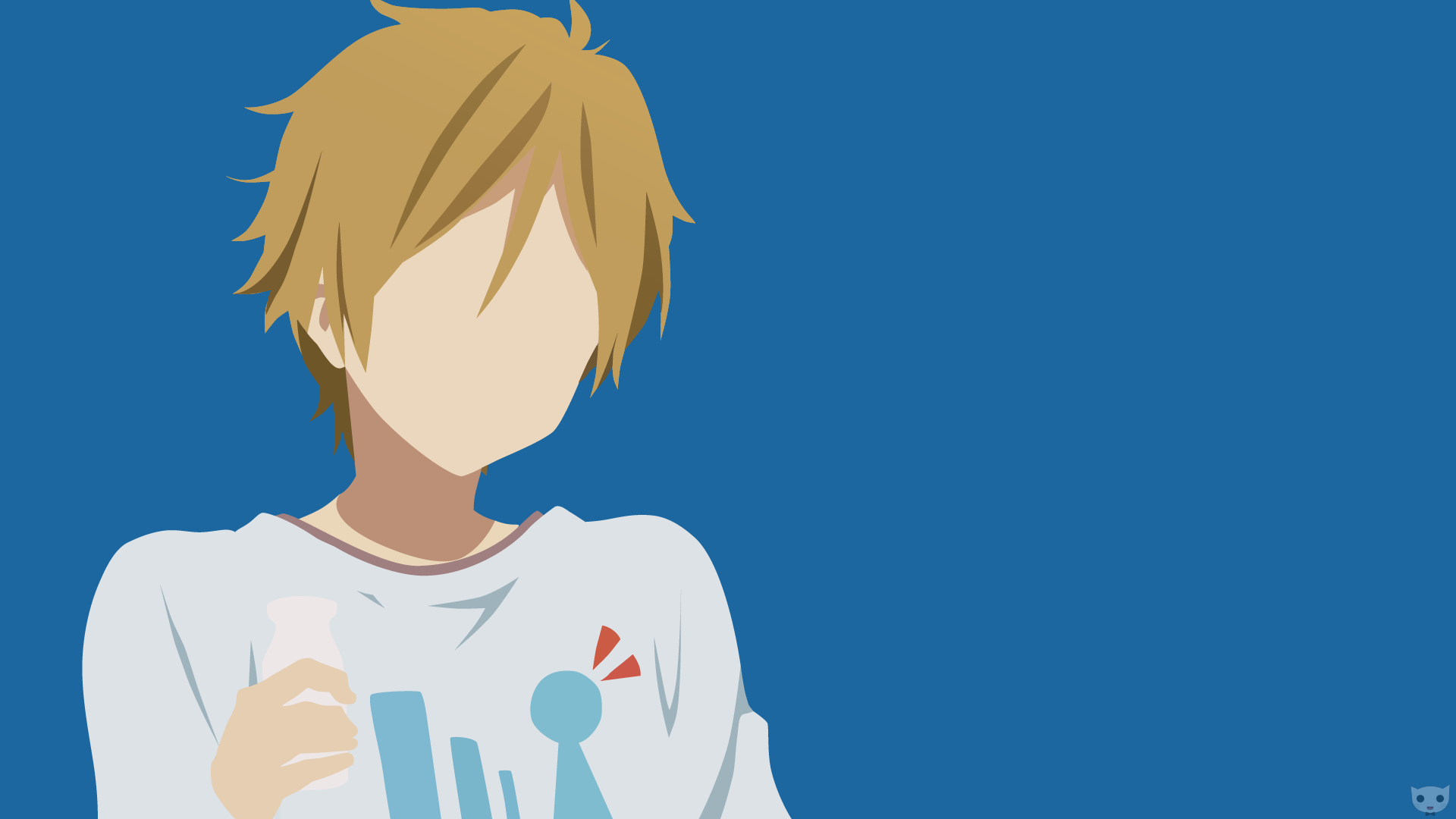 Ooji Mochizou from Tamako Market holding a bottle HD Wallpaper