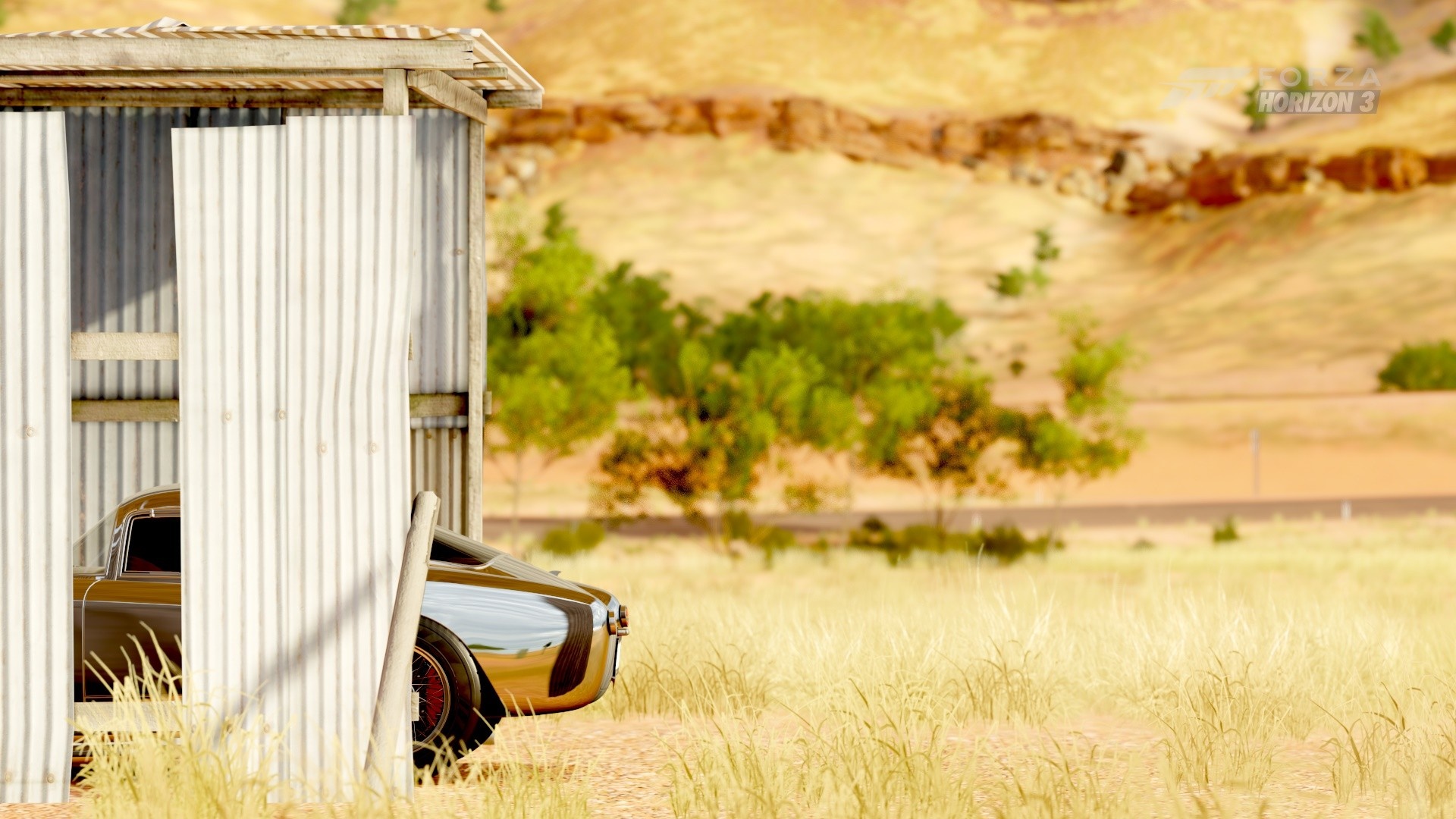 Forza Horizon 3 car in a shed HD Wallpaper