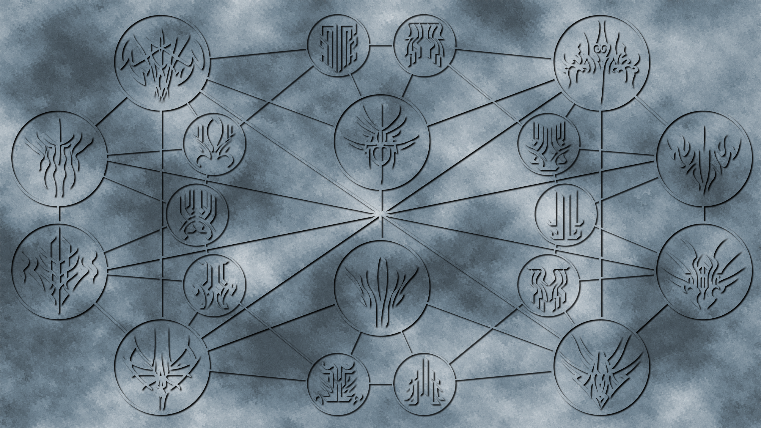 Stormlight Archive glyphs network drawing HD Wallpaper