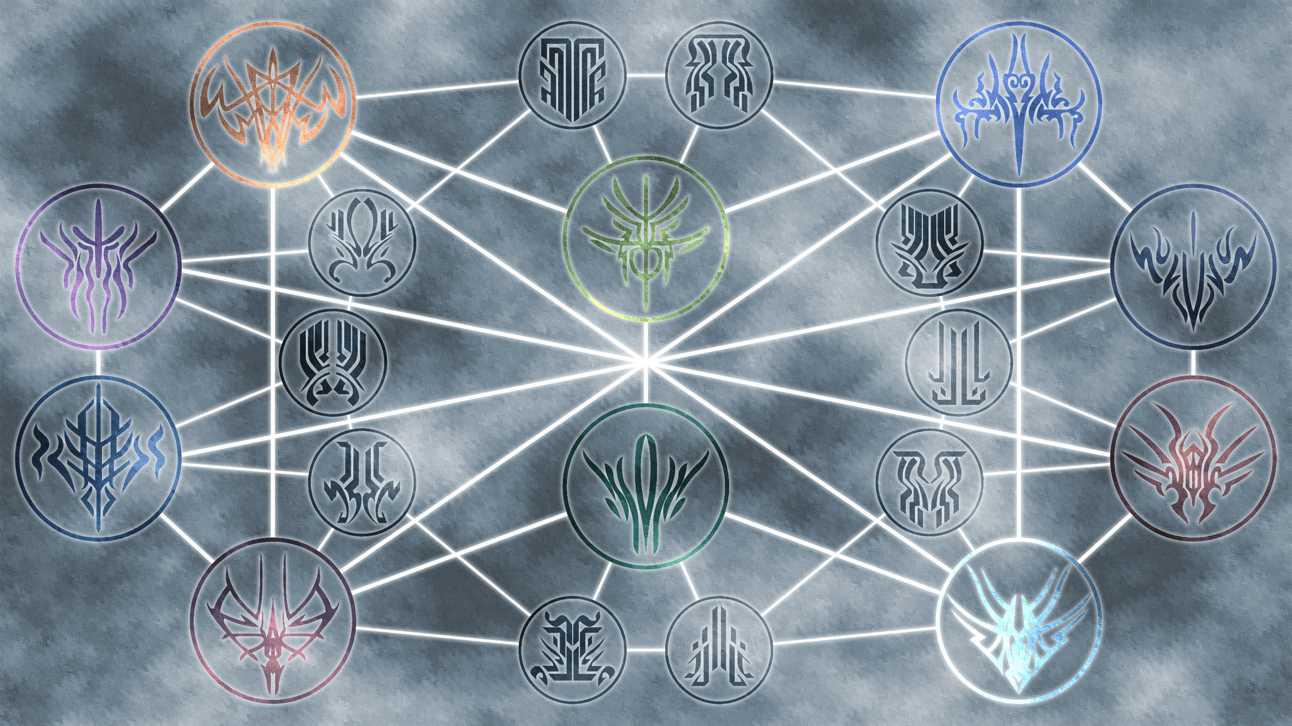Stormlight Archive Glyphs in a Network HD Wallpaper