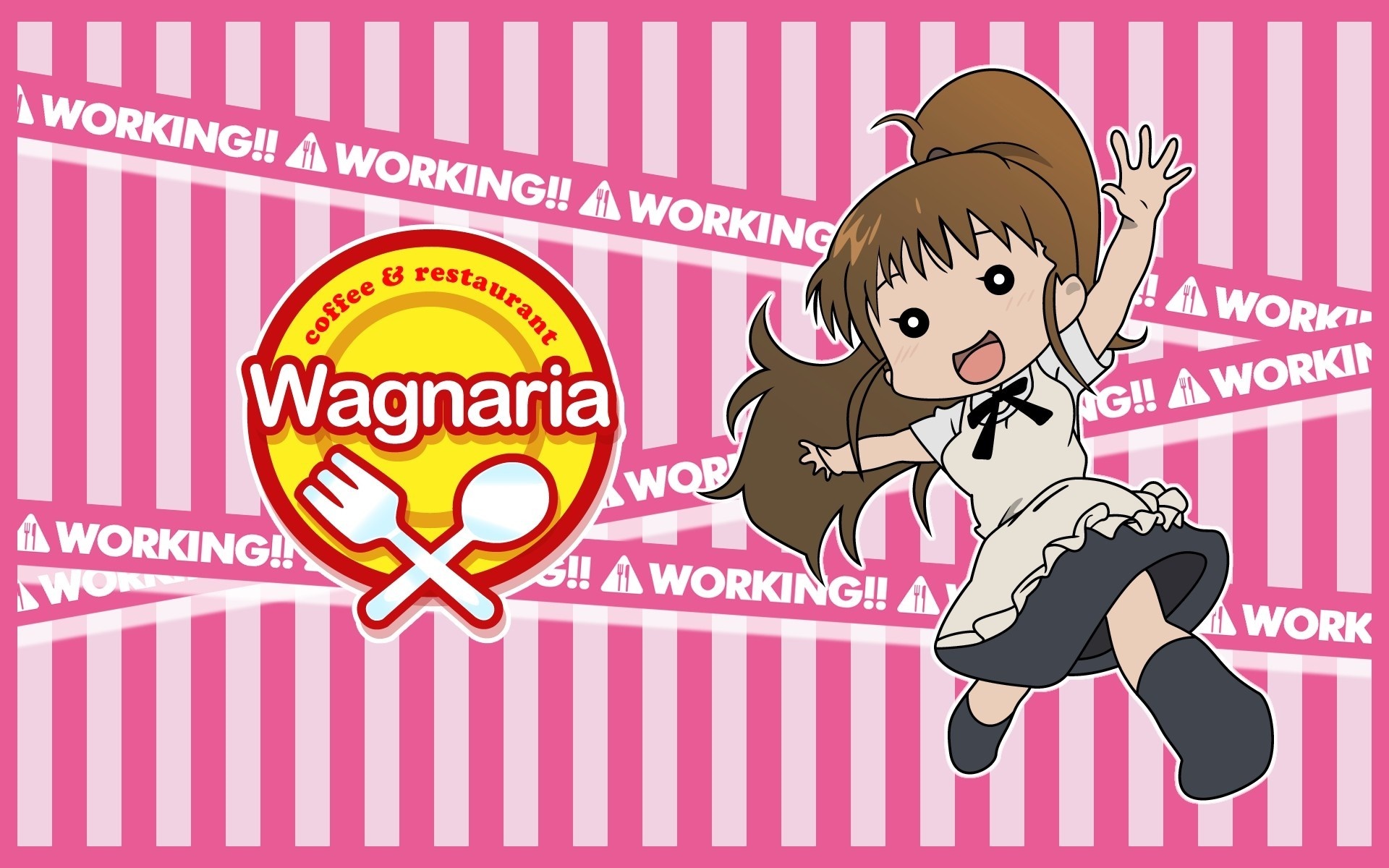 Wagnaria "Working!!" Anime Banner HD Wallpaper