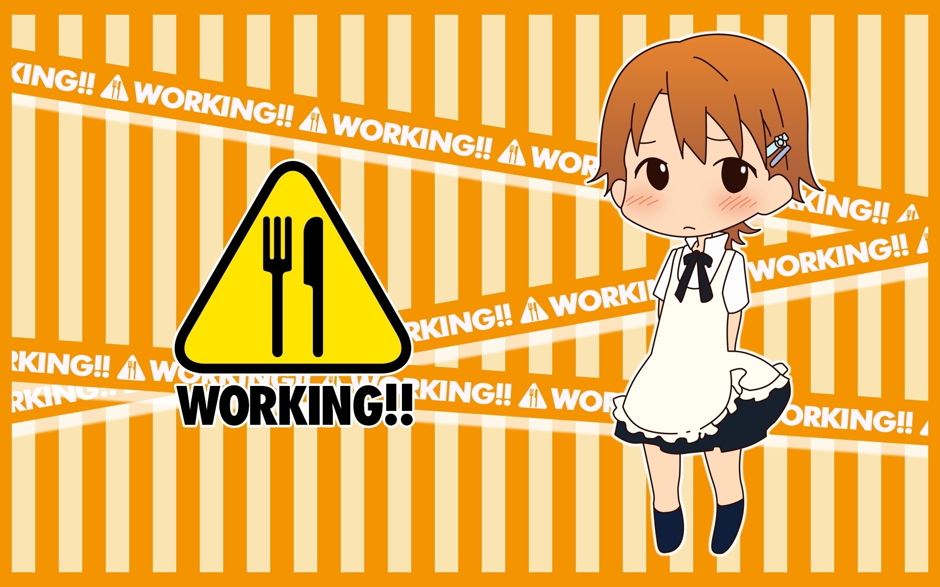 Working!! Inami Mahiru illustration HD Wallpaper
