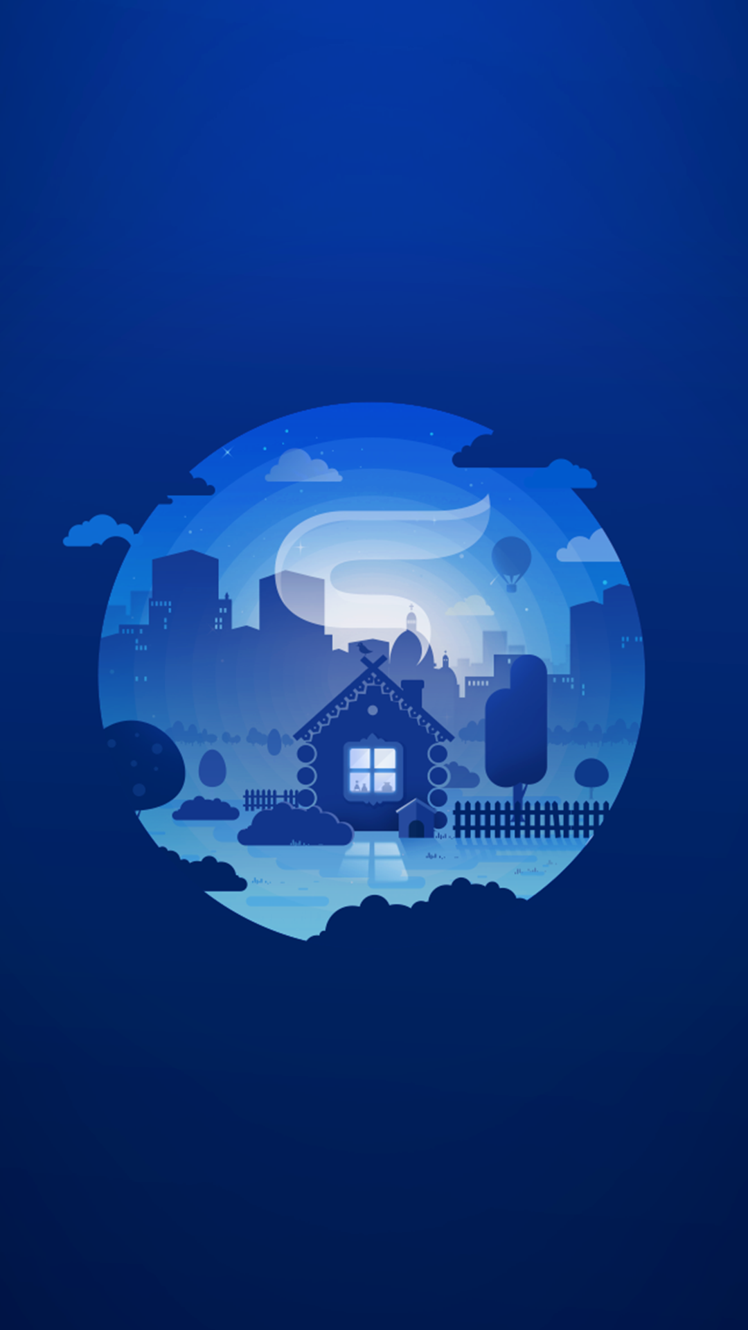 Illustration of a miniature world inside a sphere HD Wallpaper