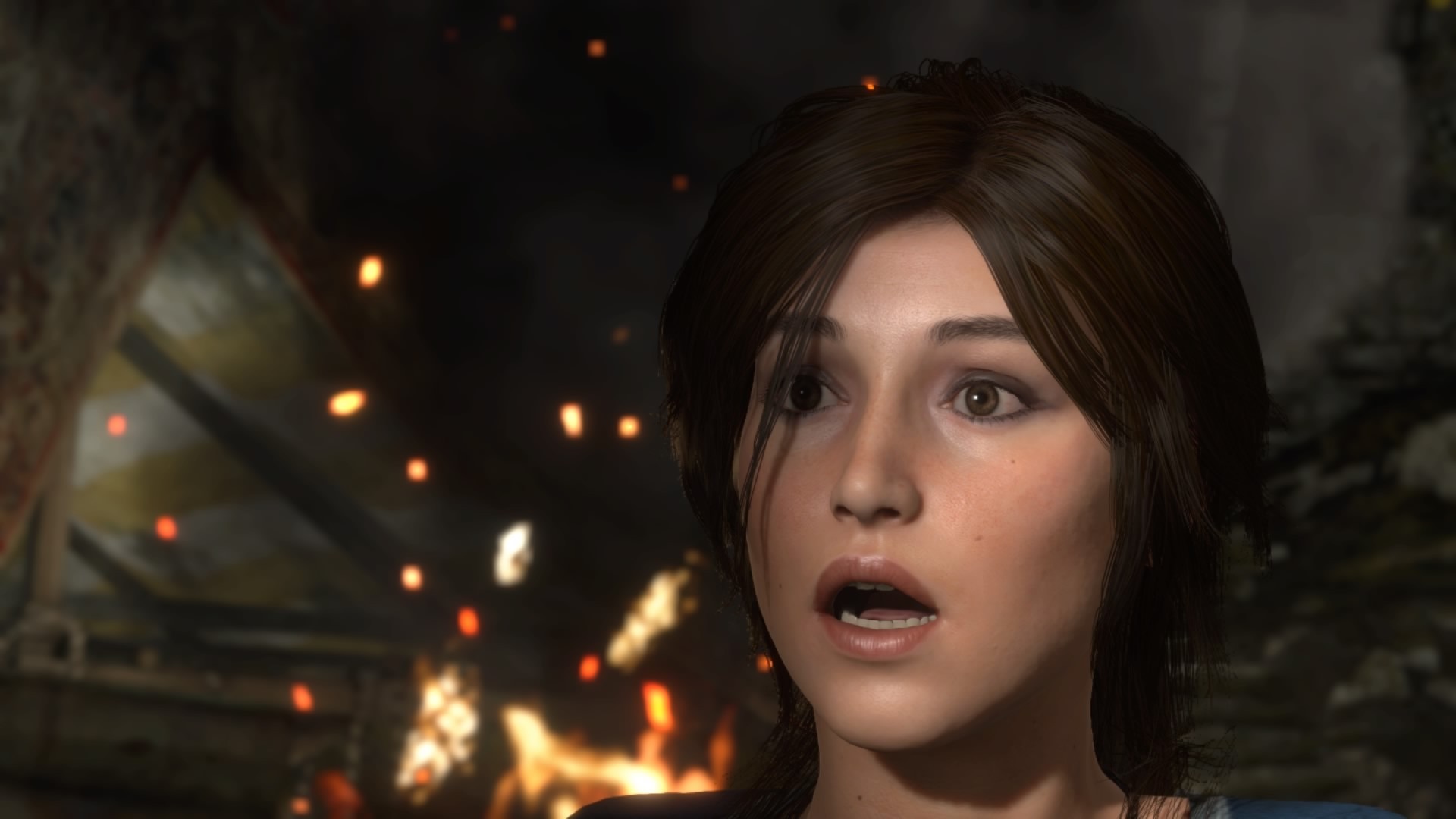 Lara Croft from Tomb Raider in a screenshot HD Wallpaper