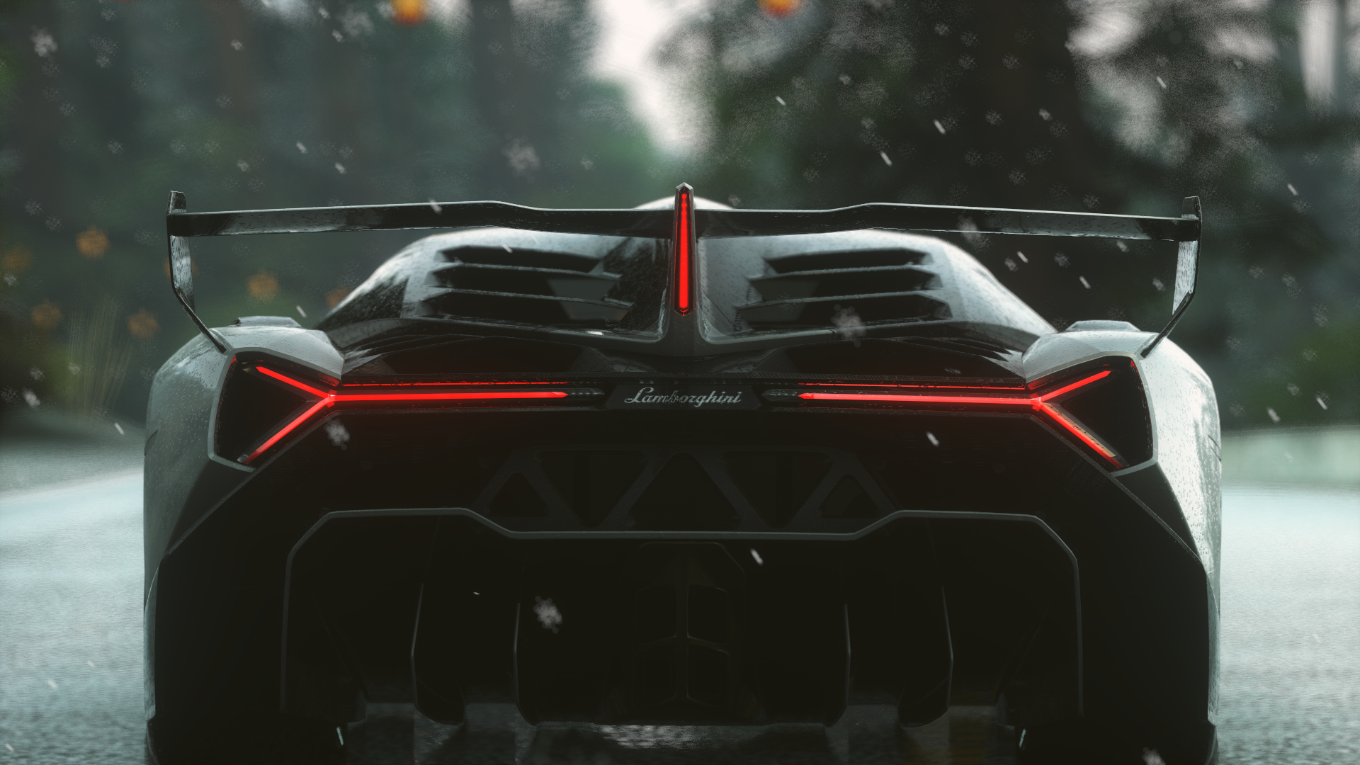 Lamborghini Aventador rear view in Driveclub HD Wallpaper