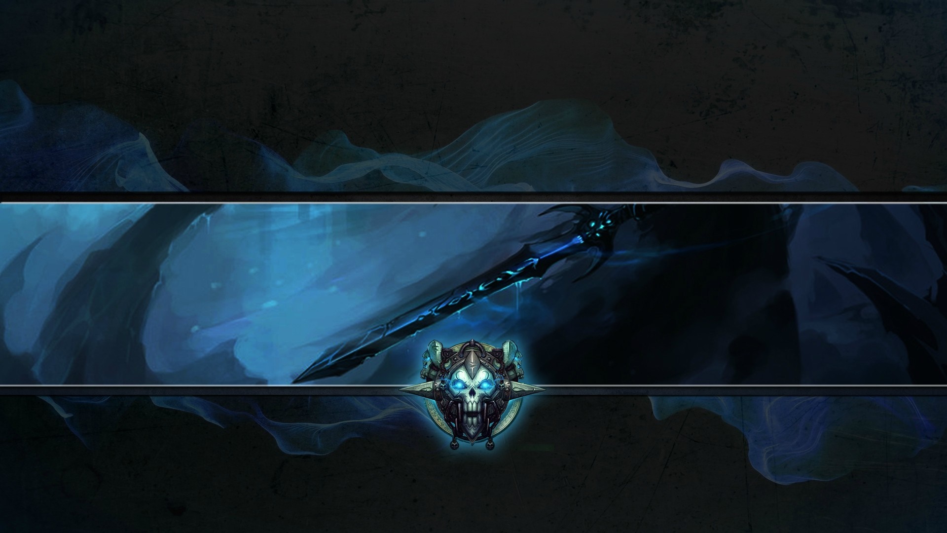 Frostmourne sword from World of Warcraft with skull emblem HD Wallpaper
