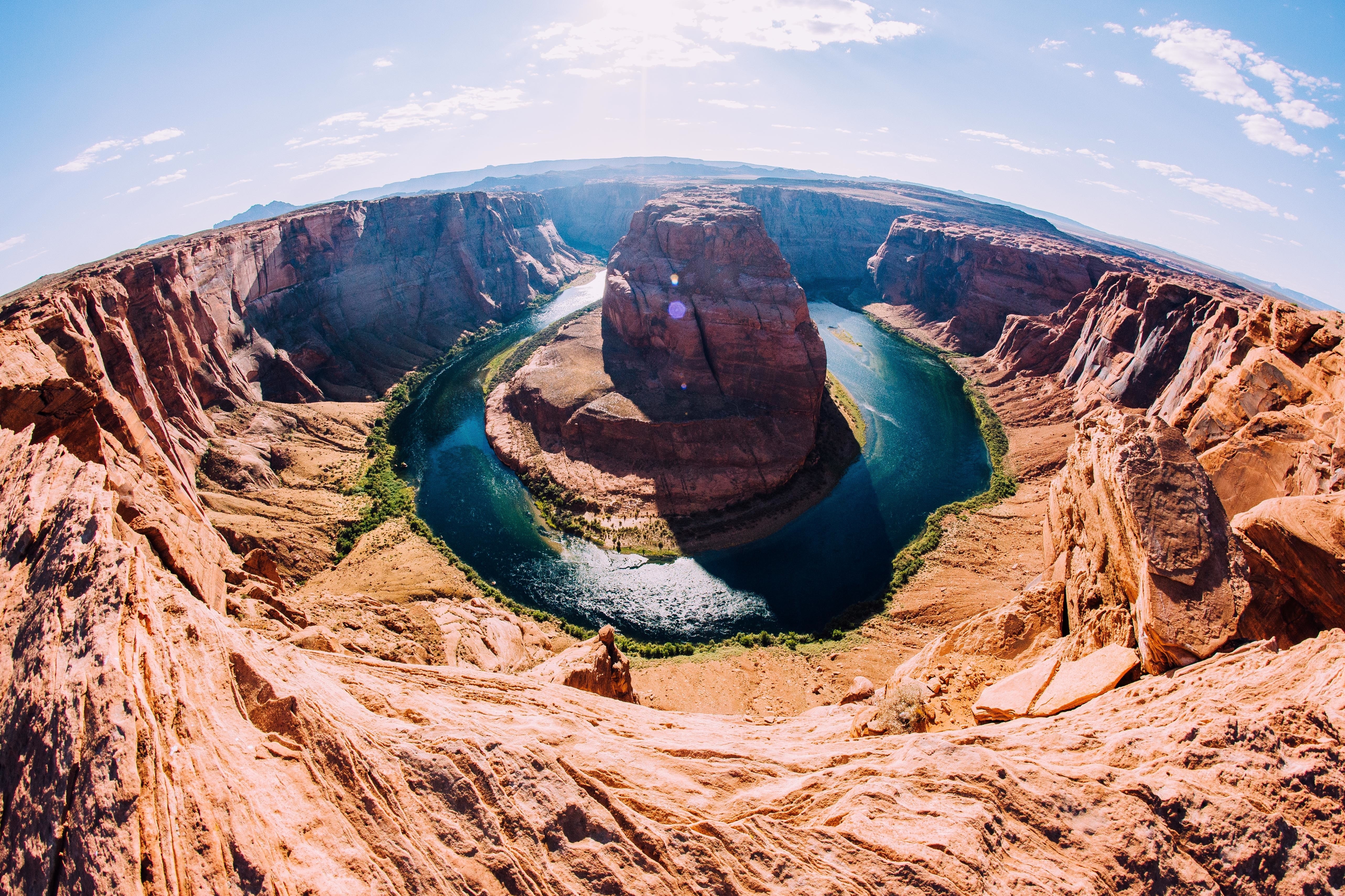 Horseshoe Bend Canyon with Colorado River HD Wallpaper