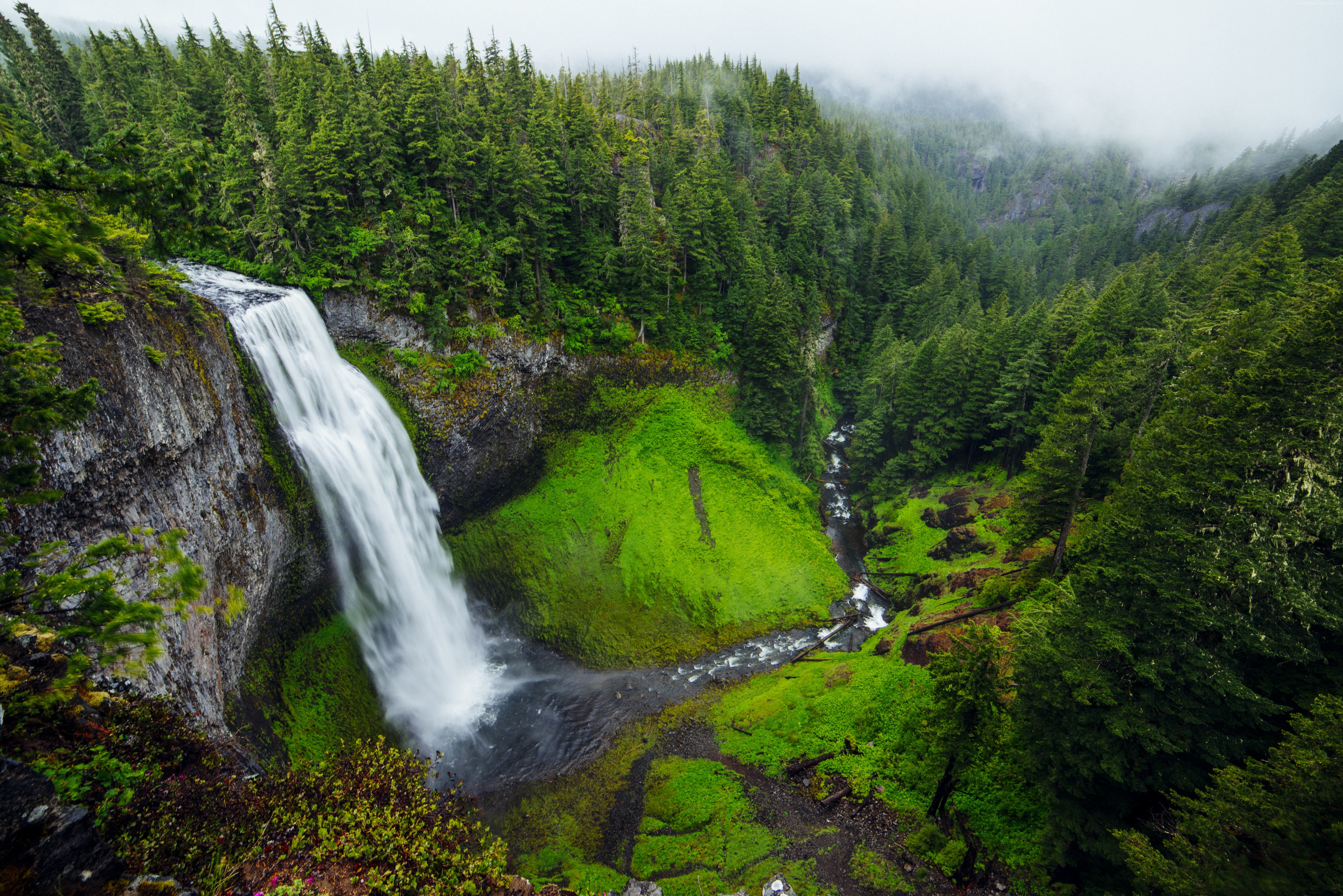 Mars Hill, North Carolina, Waterfall, 7K HD Wallpaper