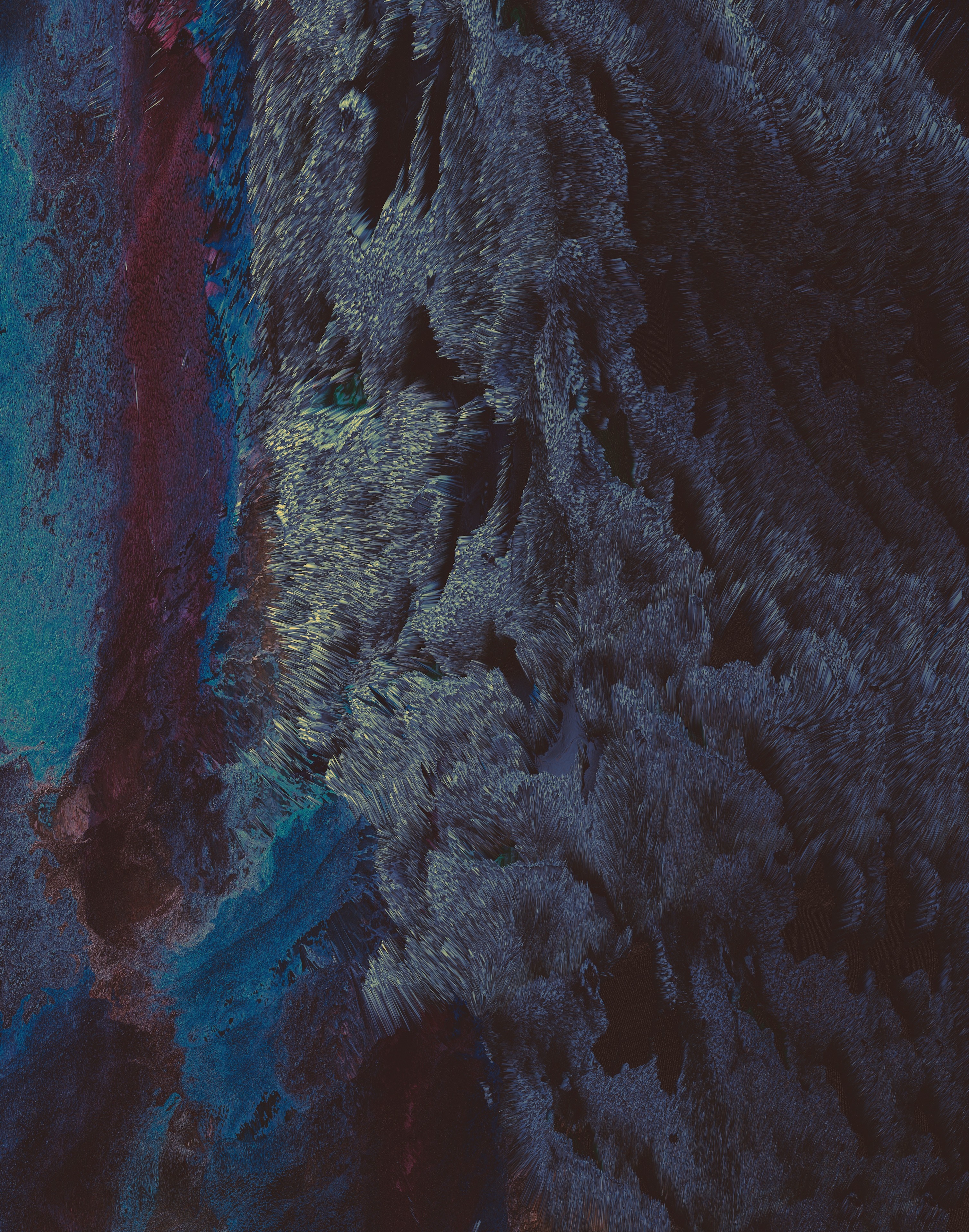Abstract blue and dark gray textured formation HD Wallpaper