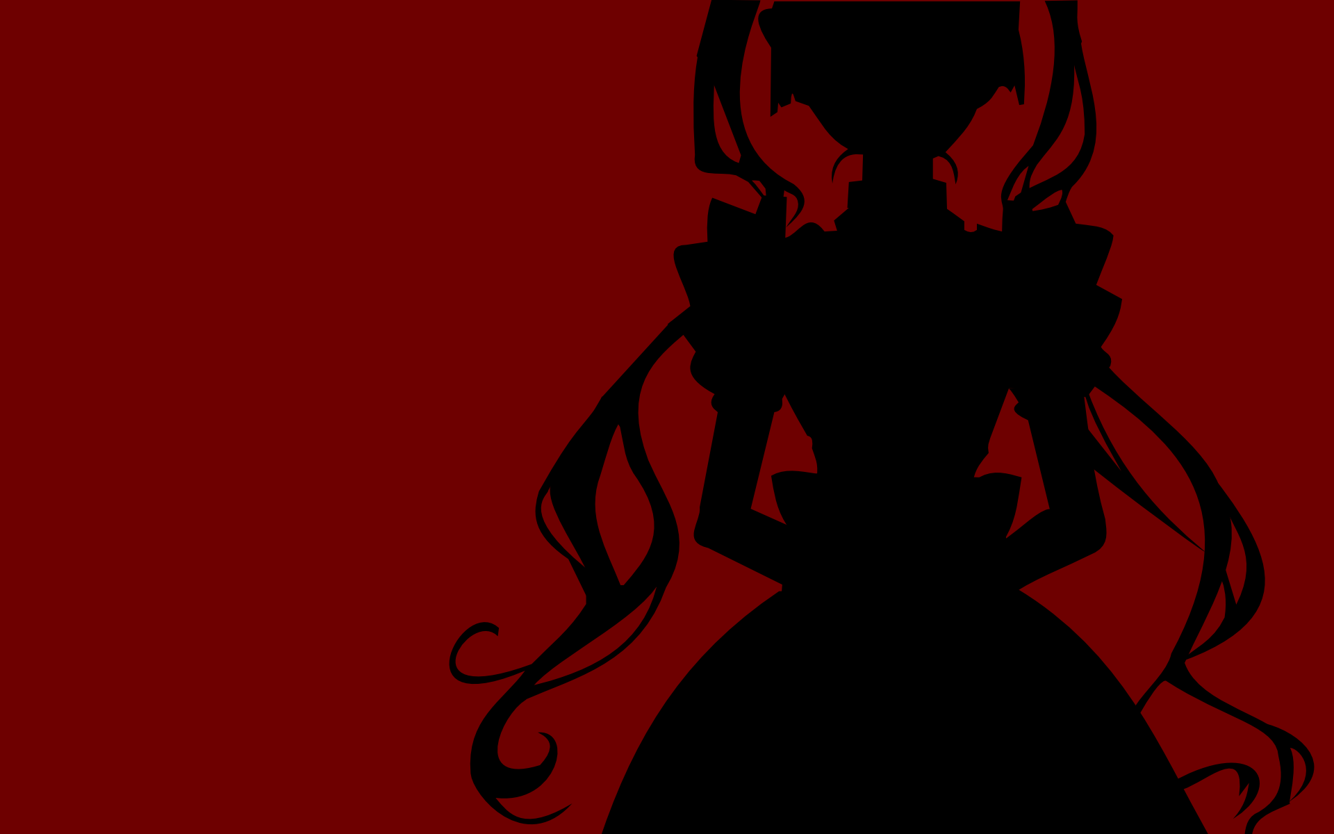 Silhouette of a girl from Maria Holic HD Wallpaper