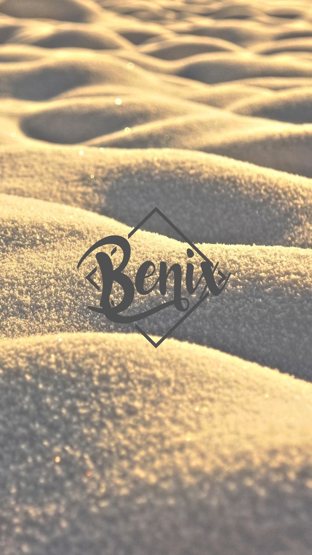 Benix logo on sand dunes HD Wallpaper