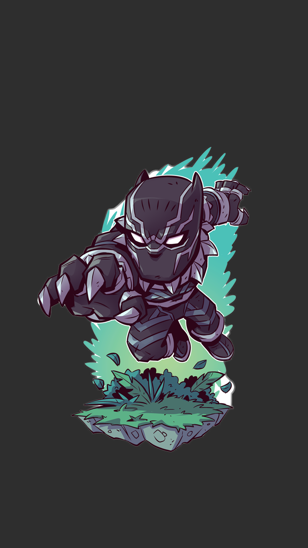 Black Panther from Marvel Comics in action HD Wallpaper