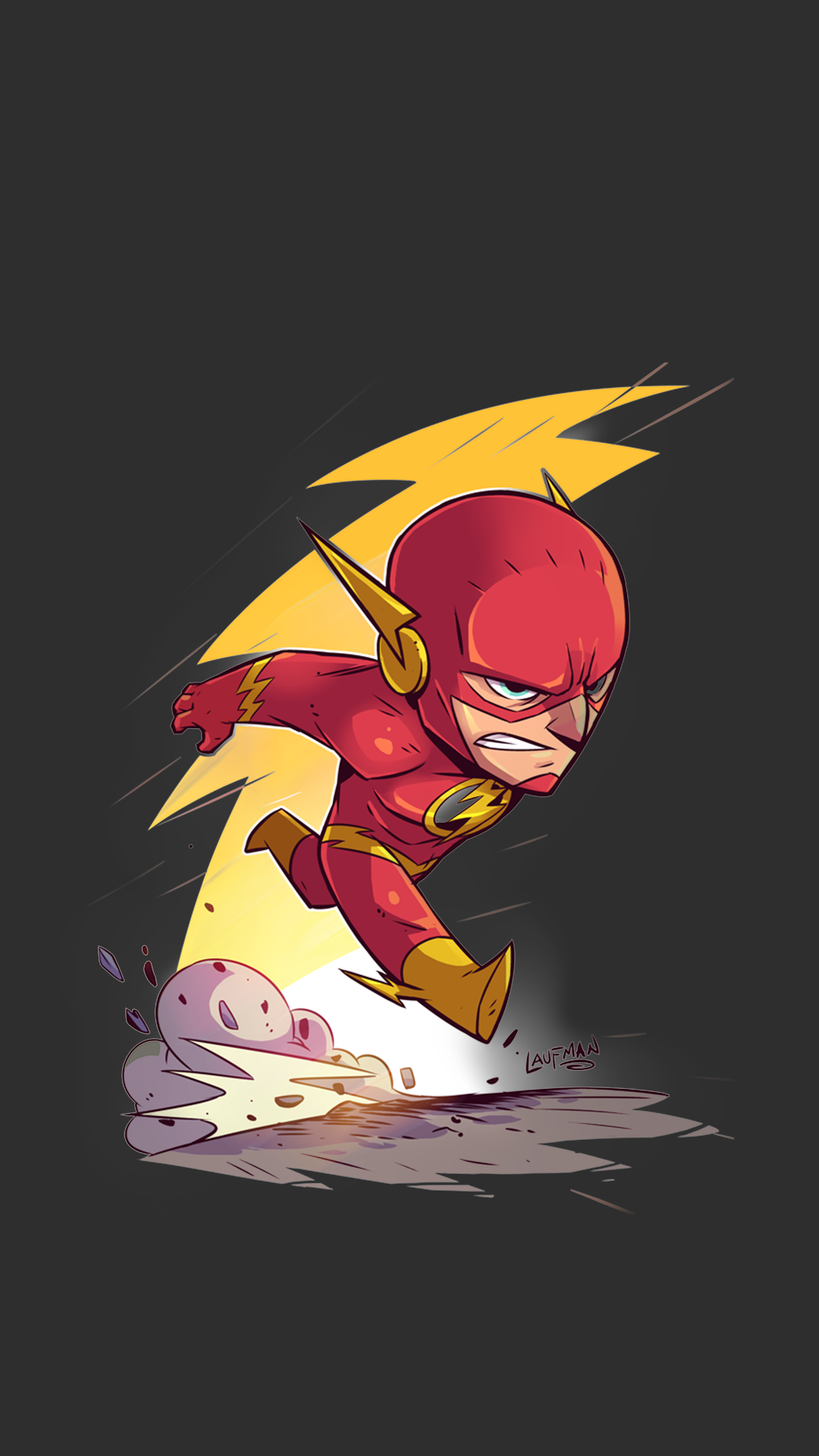 The Flash running with lightning HD Wallpaper
