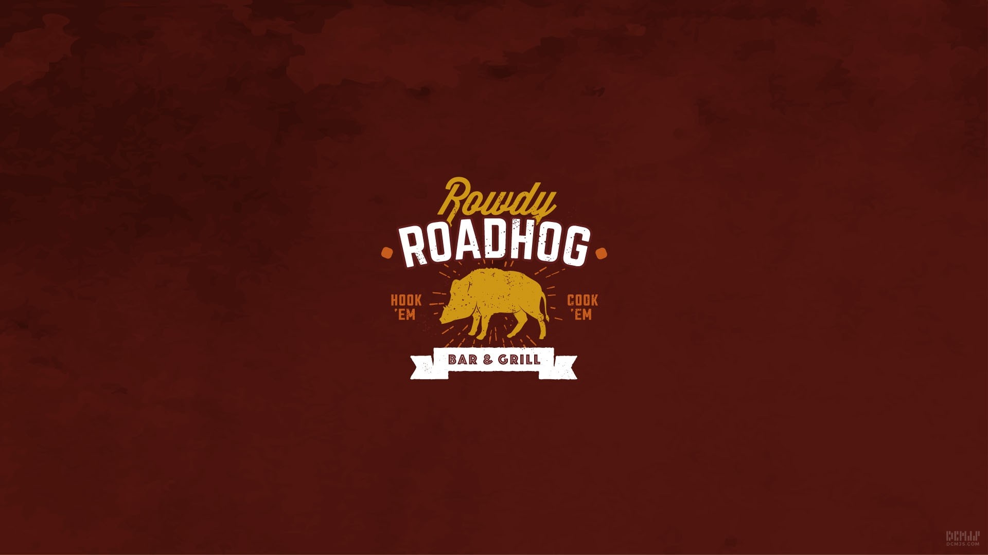 Rowdy Roadhog Bar & Grill Logo HD Wallpaper