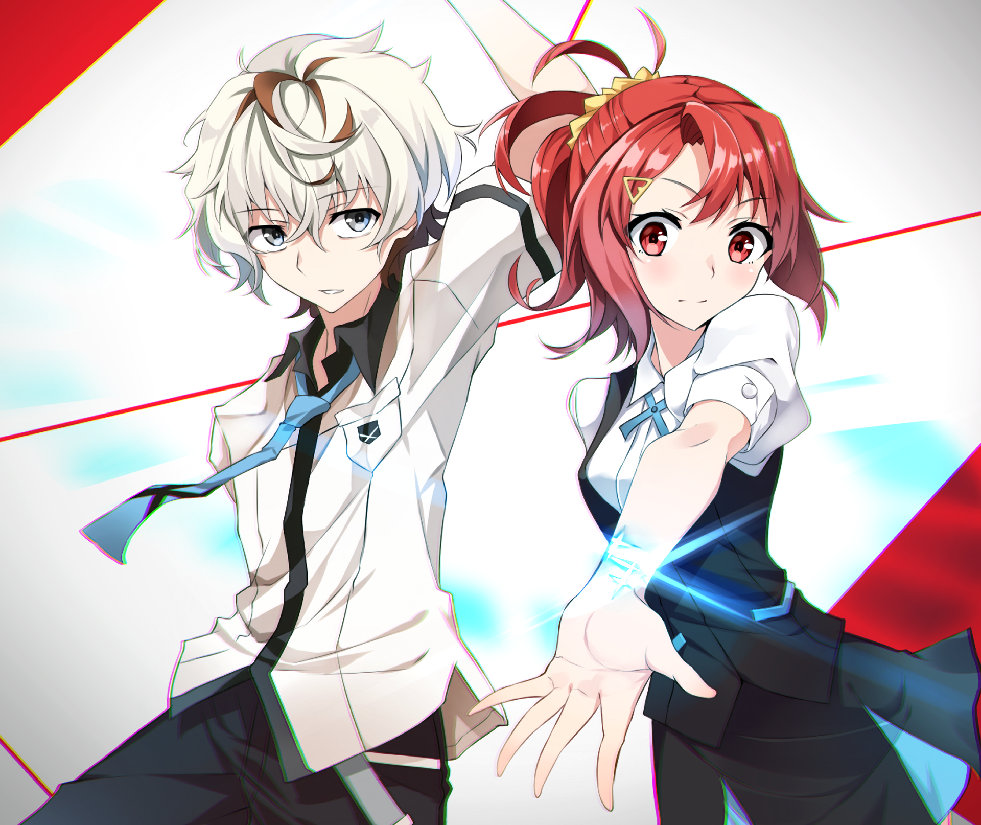 Kiznaiver: Katsuhira Agata and Takashiro Chidori HD Wallpaper