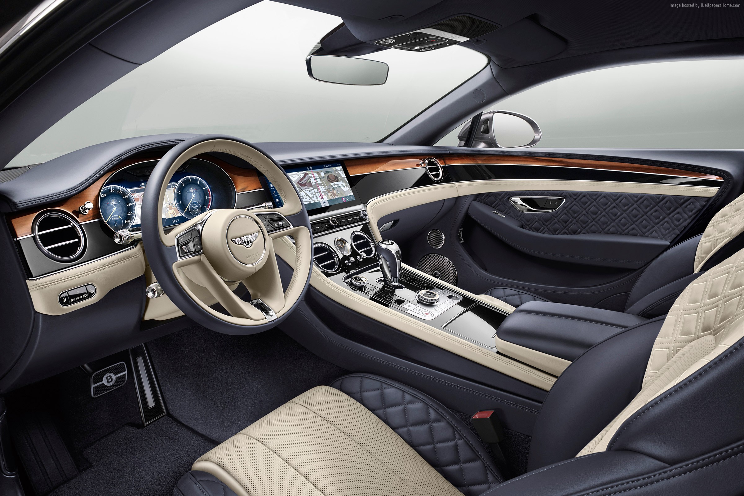 Bentley Continental GT Interior HD Wallpaper