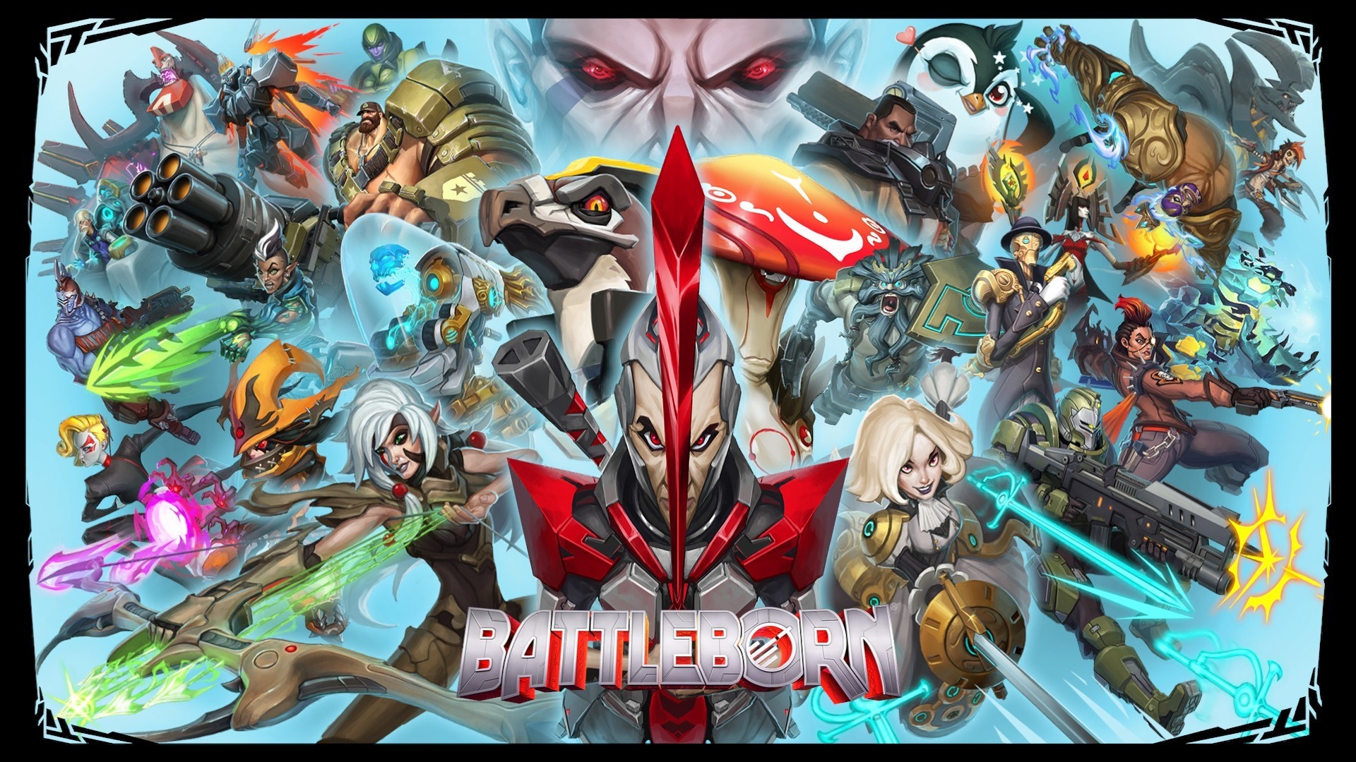 Battleborn Video Game Characters Collage HD Wallpaper