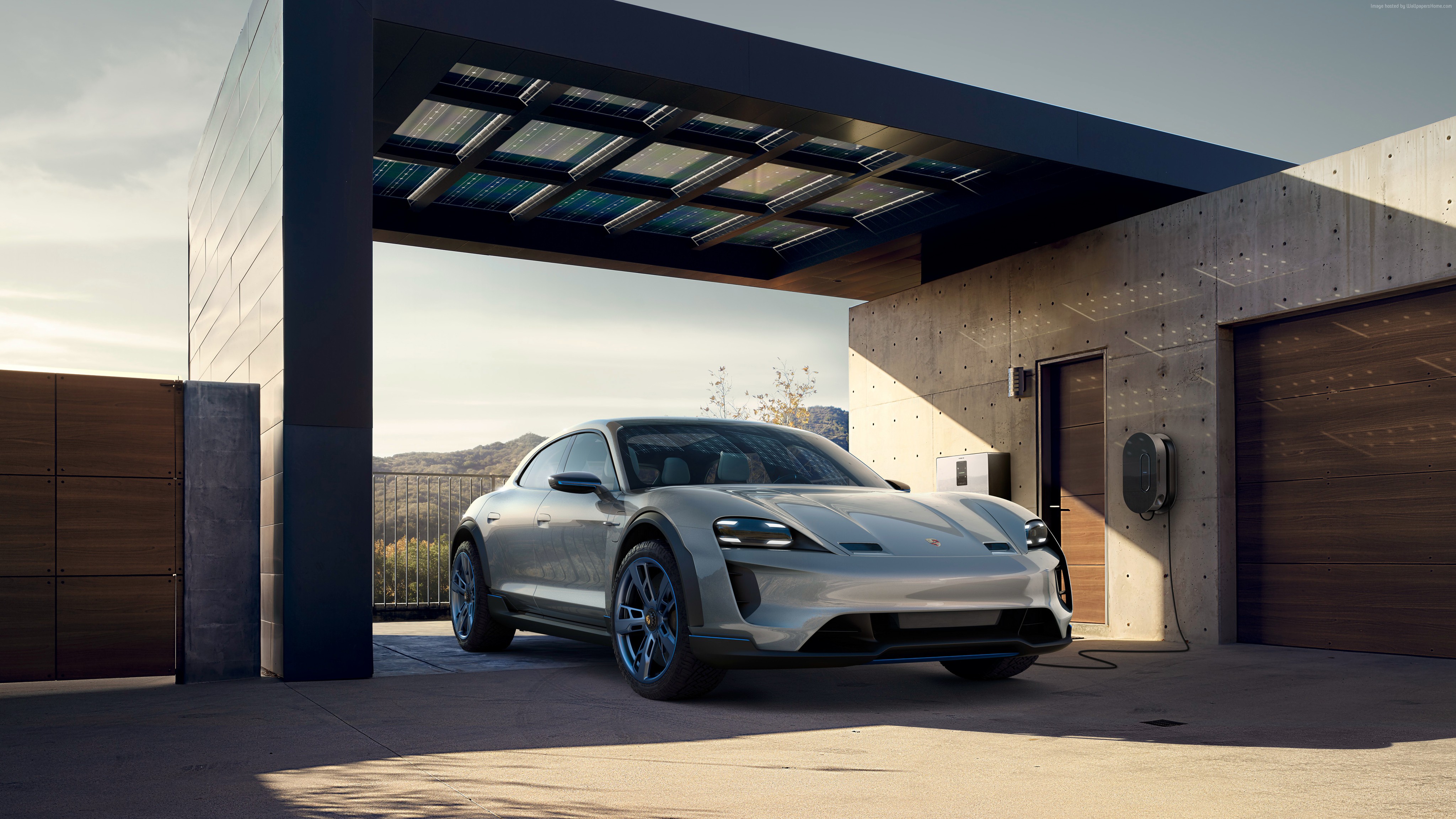 4K Porsche Mission E Cross Turismo electric car HD Wallpaper