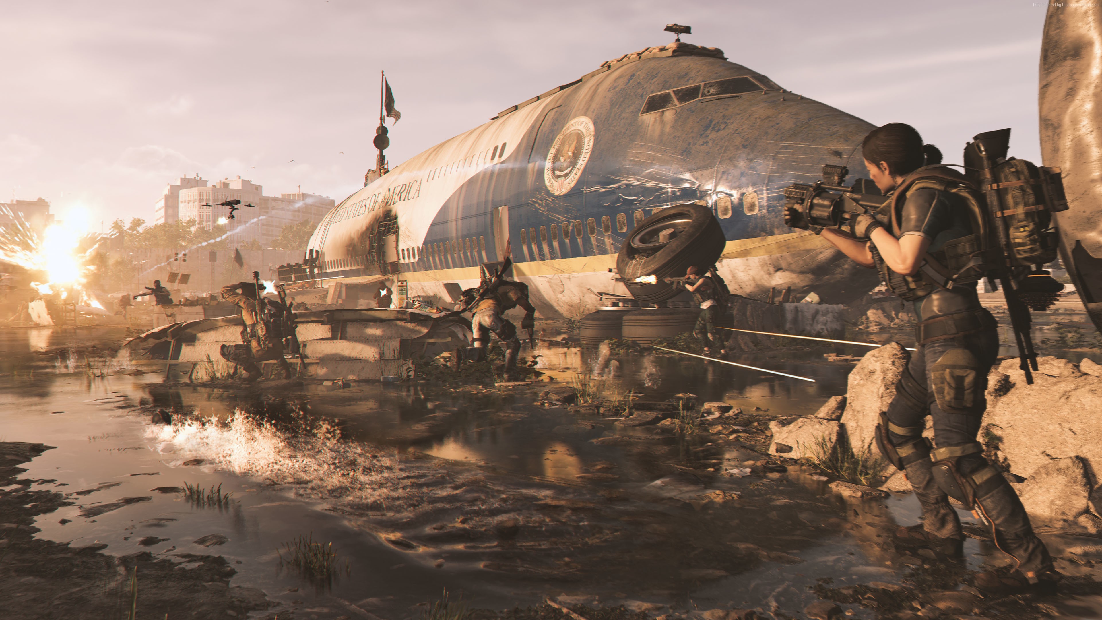 4K screenshot of Tom Clancy's The Division 2 HD Wallpaper