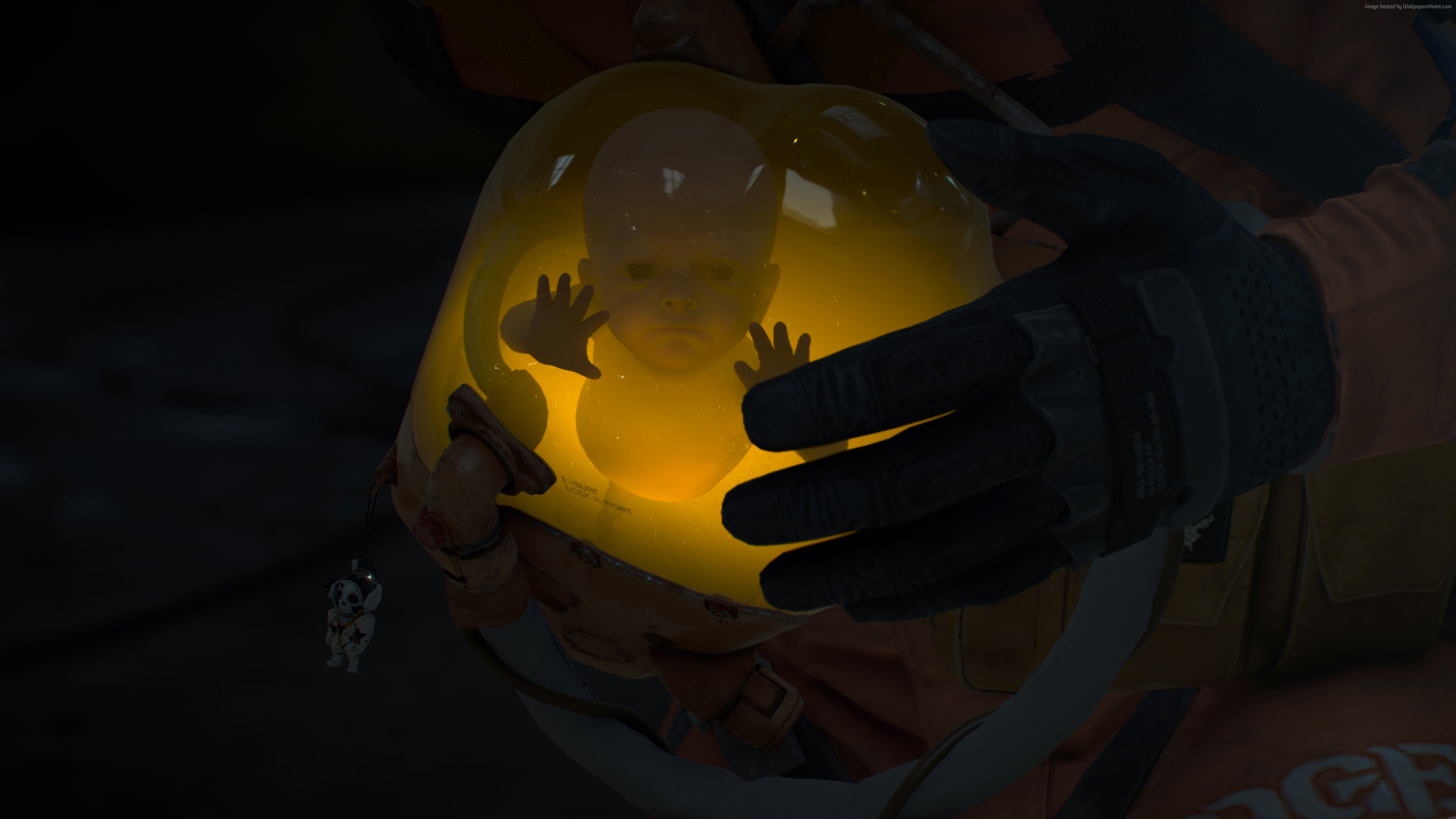 Baby in a pod from Death Stranding HD Wallpaper