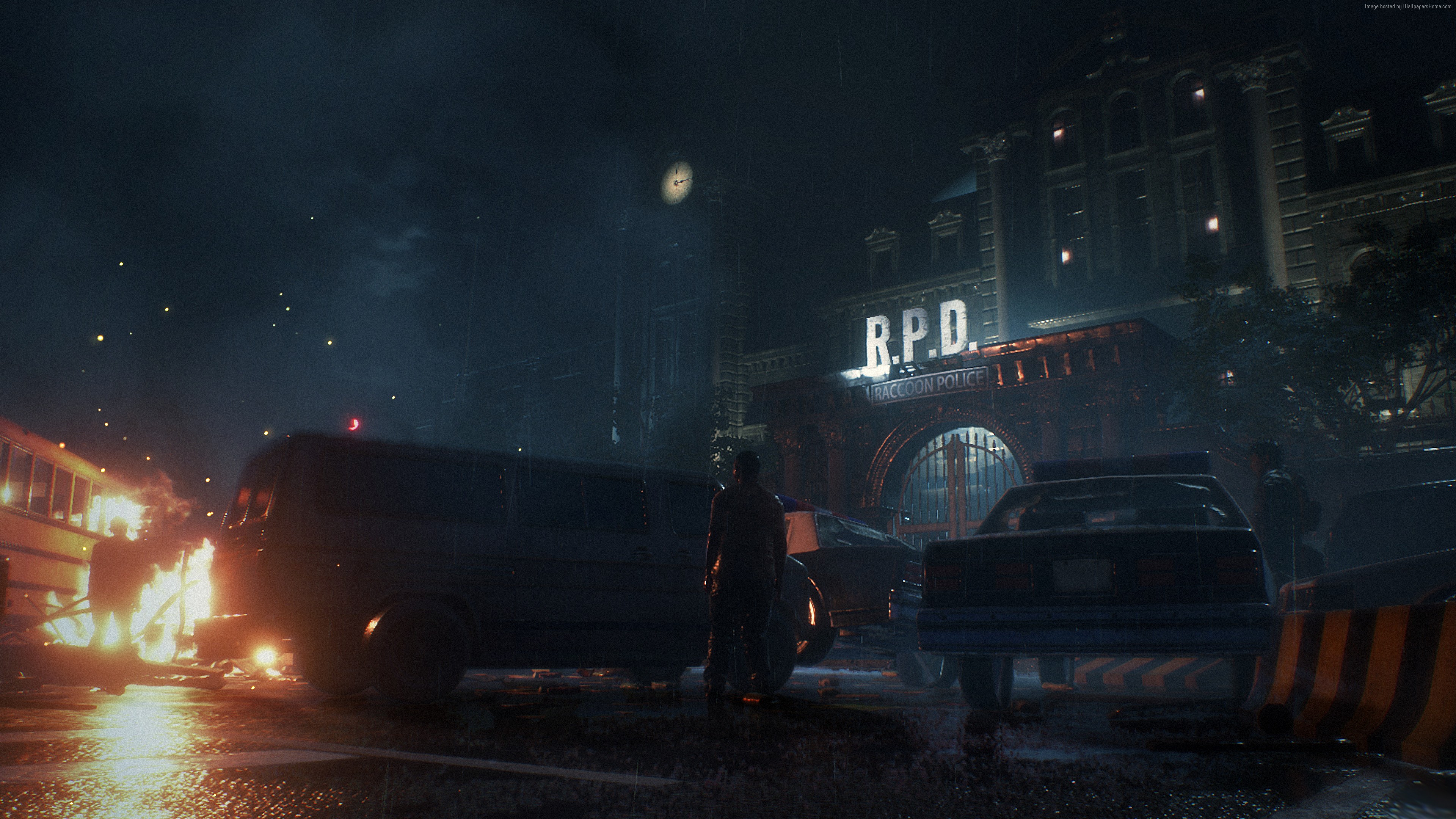 Resident Evil 2 R.P.D. 4K HD Wallpaper