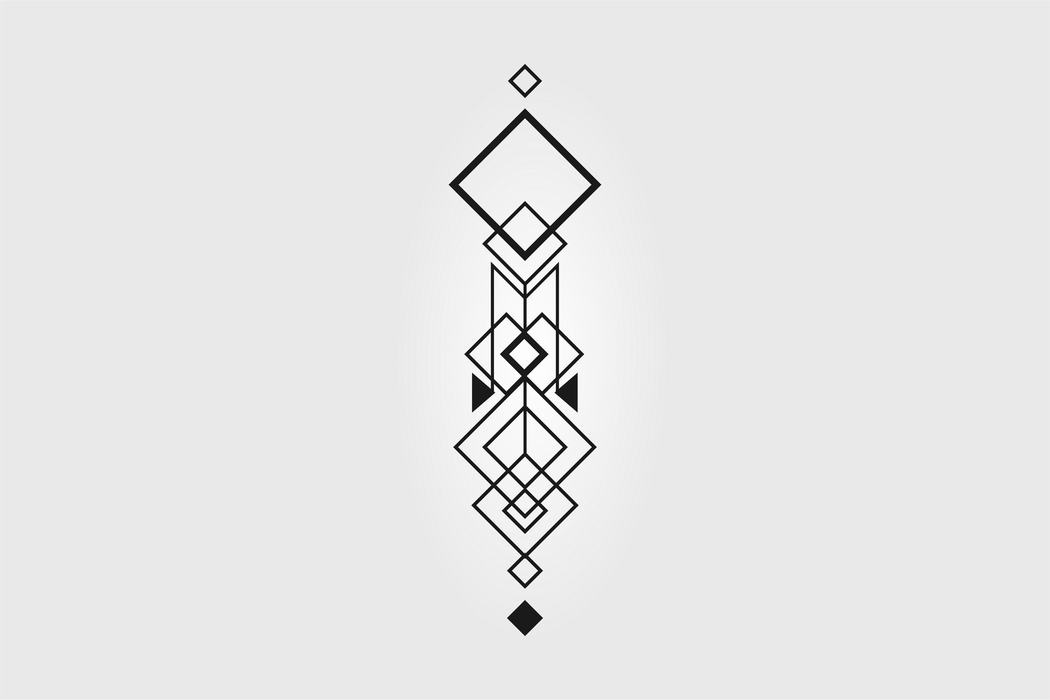 Geometric abstract line art tattoo design HD Wallpaper