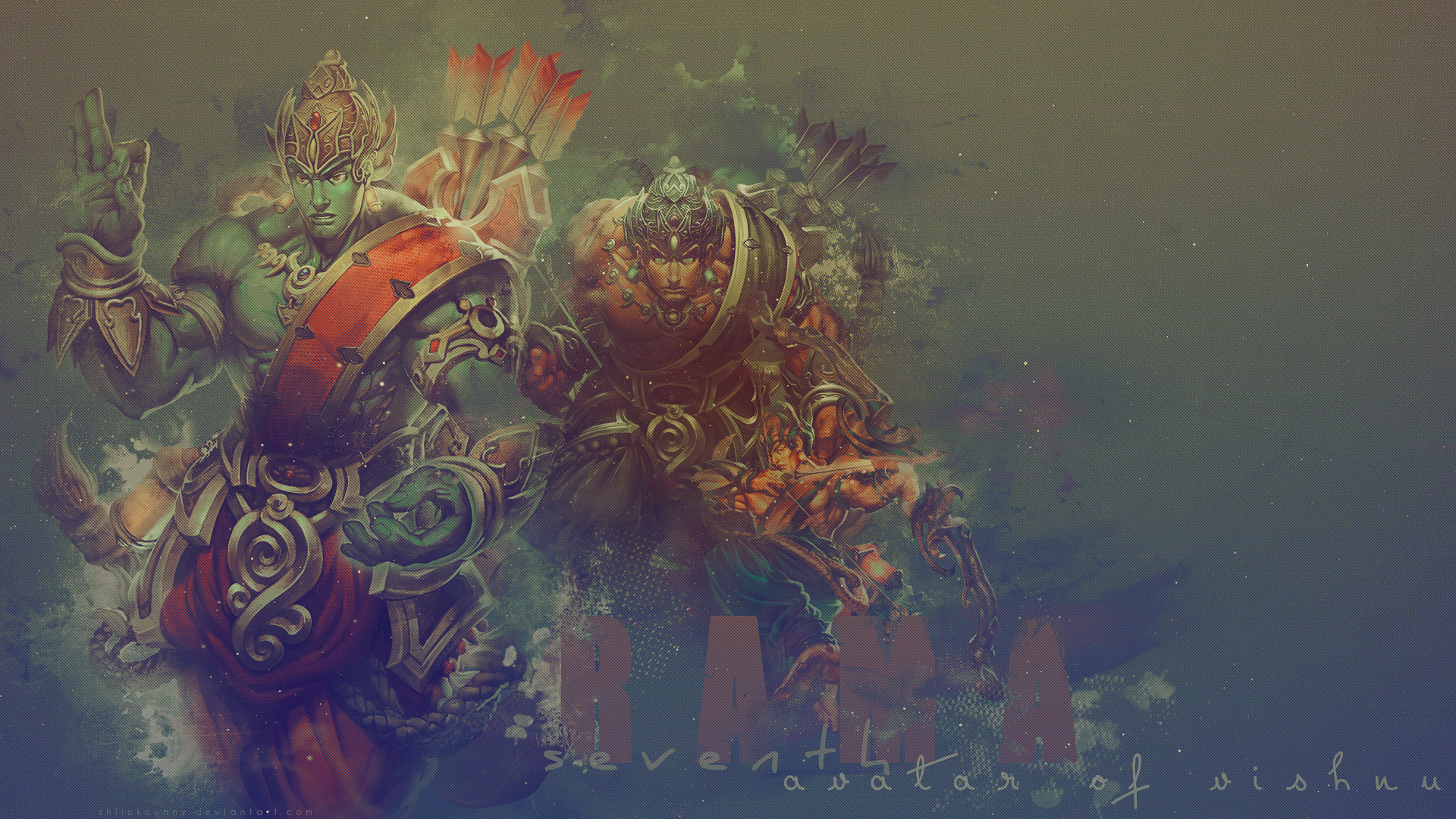 Rama, Seventh Avatar of Vishnu from Smite HD Wallpaper