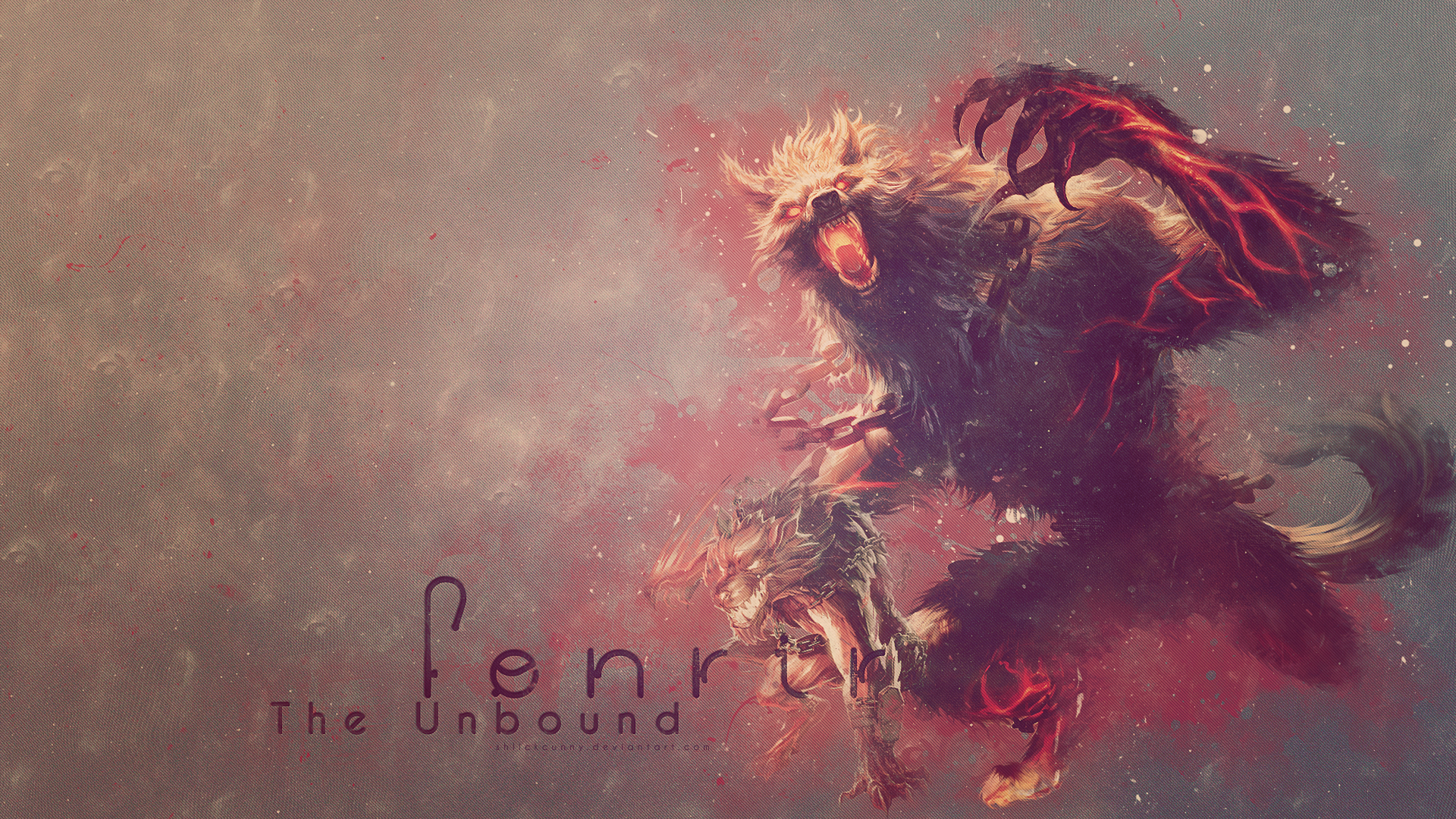 Fenrir The Unbound from Smite MOBA HD Wallpaper