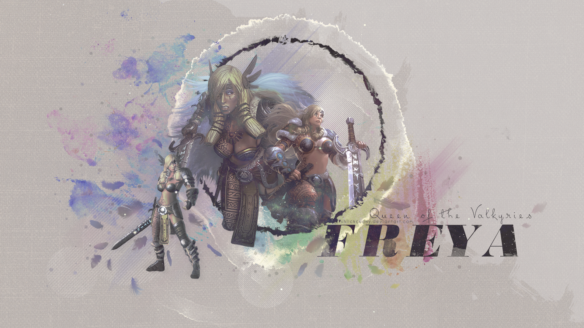 Freya Queen of the Valkyries from Smite HD Wallpaper